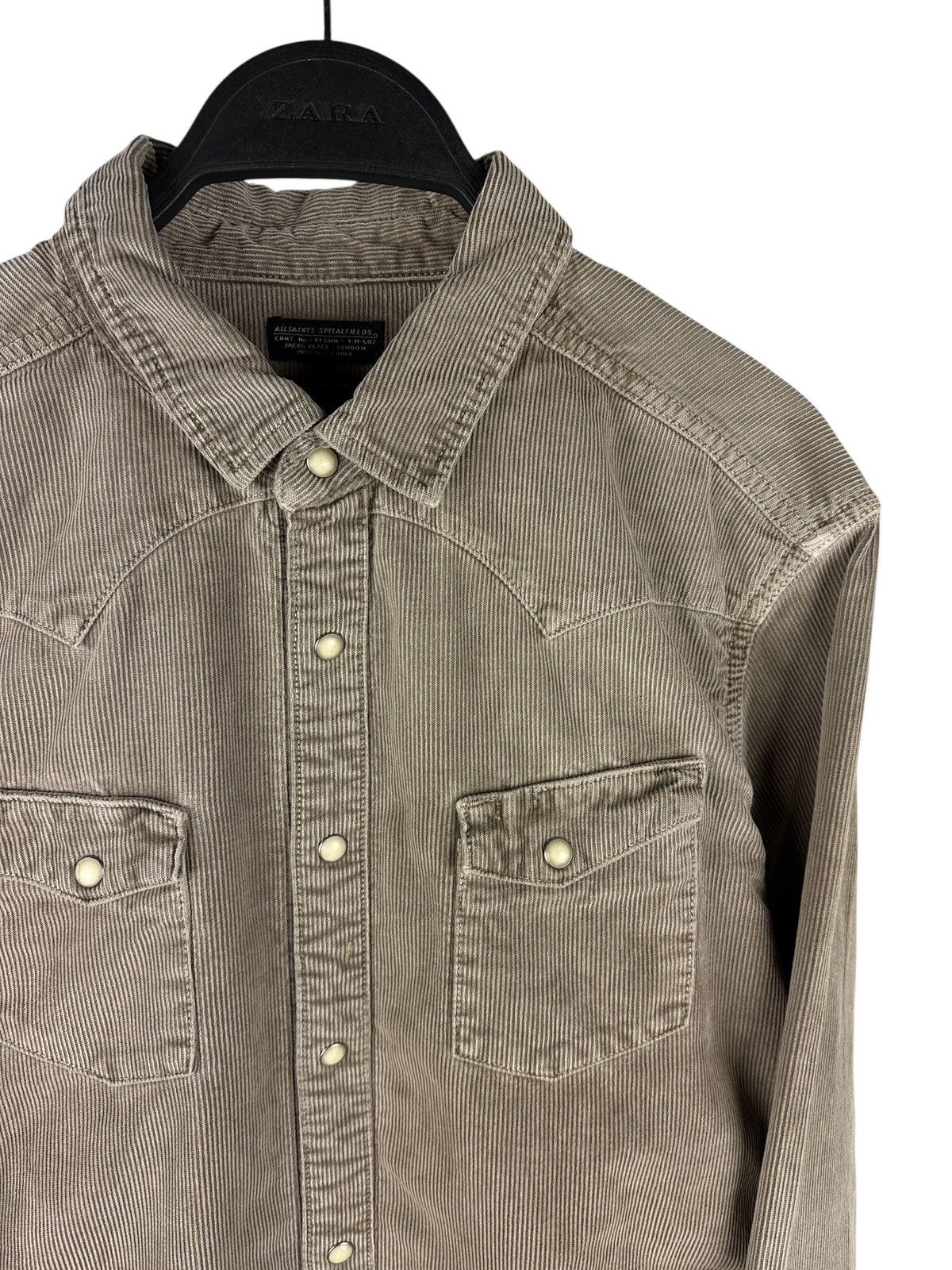 Allsaints Vintage Allsaints Spitalfields Char Ban Corduroy Shirt L/S Size US M / EU 48-50 / 2 - 3 Thumbnail