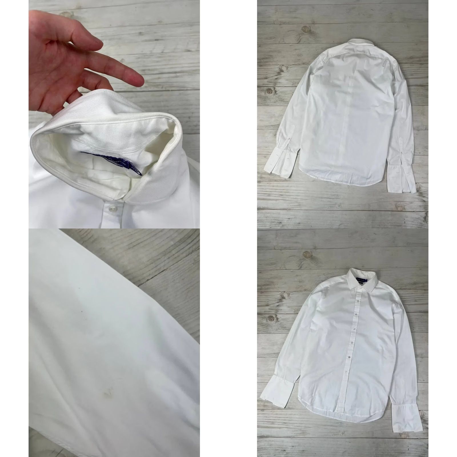 Ralph Lauren Ralph Lauren Purple Label Shirt Long Sleeve Buttons White XL Men Size US XL / EU 56 / 4 - 9 Thumbnail