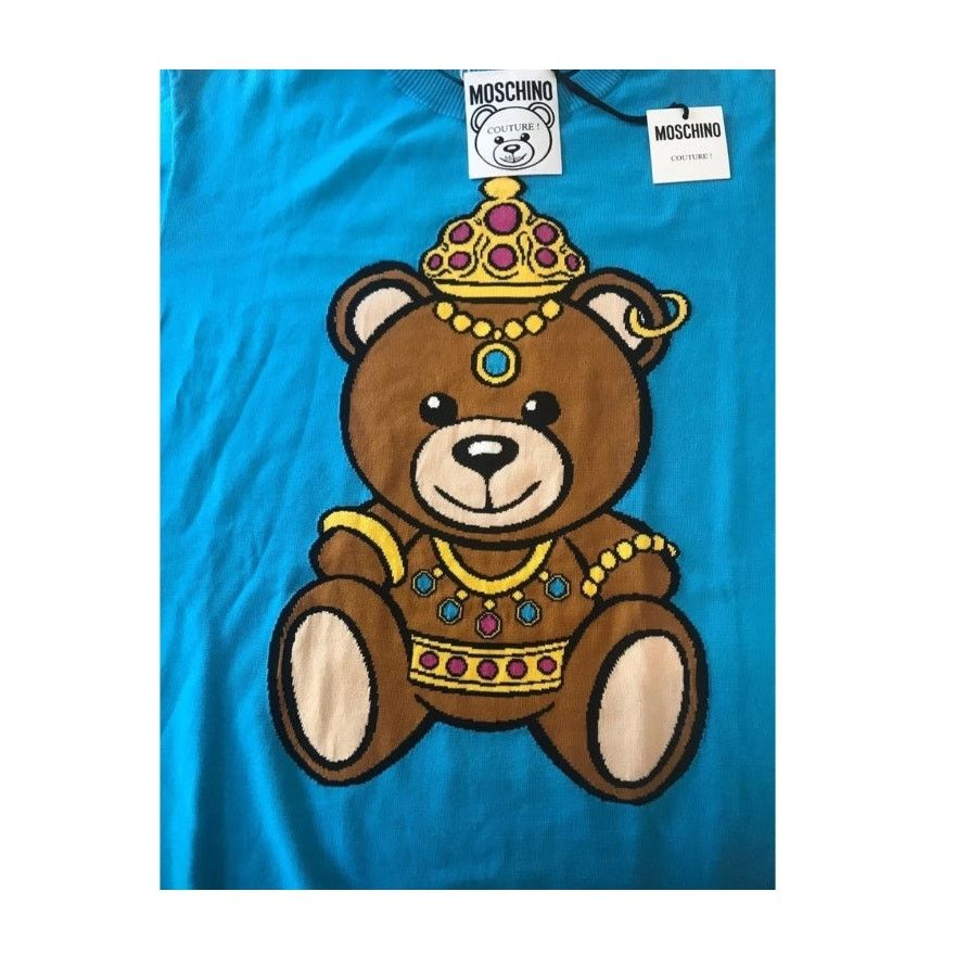 Moschino SS17 Moschino Couture Jeremy Scott CROWNED TEDDY BEAR DRESS Size XS / US 0-2 / IT 36-38 - 6 Thumbnail