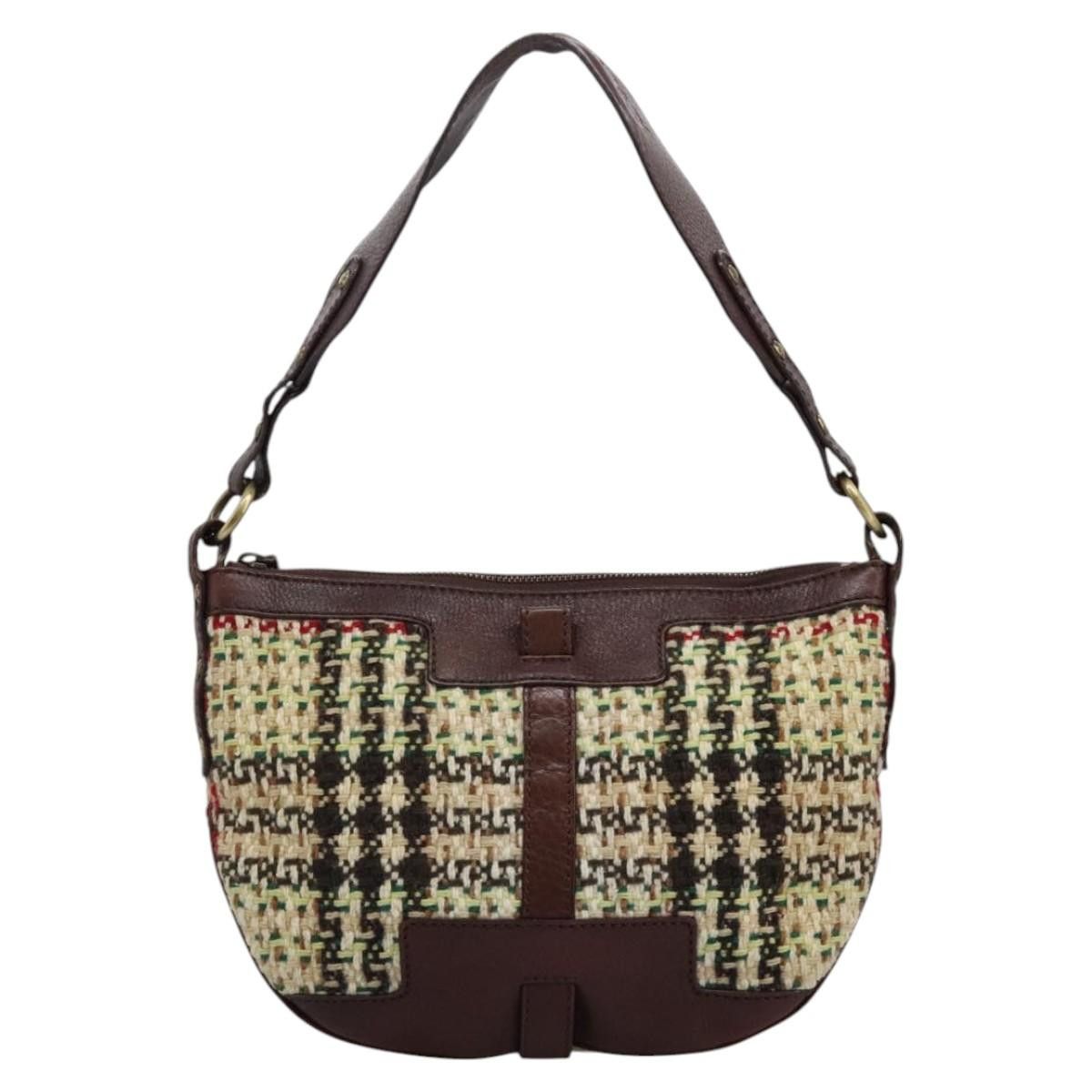 Burberry House Check Multicolour Tweed Shoulder Bag (Pre-Owned) Size ONE SIZE - 1 Thumbnail