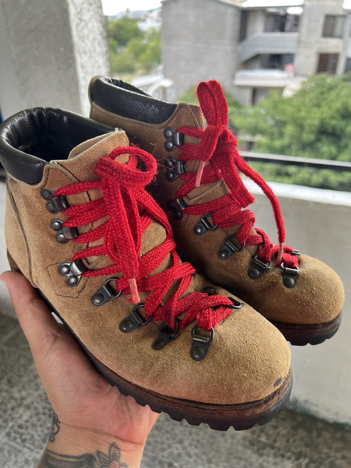 Vintage 80s hiking Boots Size US 6 / EU 39 - 5 Thumbnail