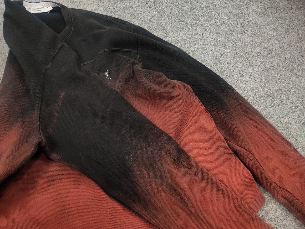 Yves Saint Laurent Rare Yves Saint Laurent Vintage 90's tie-dye long sleeve Size US L / EU 52-54 / 3 - 12 Thumbnail