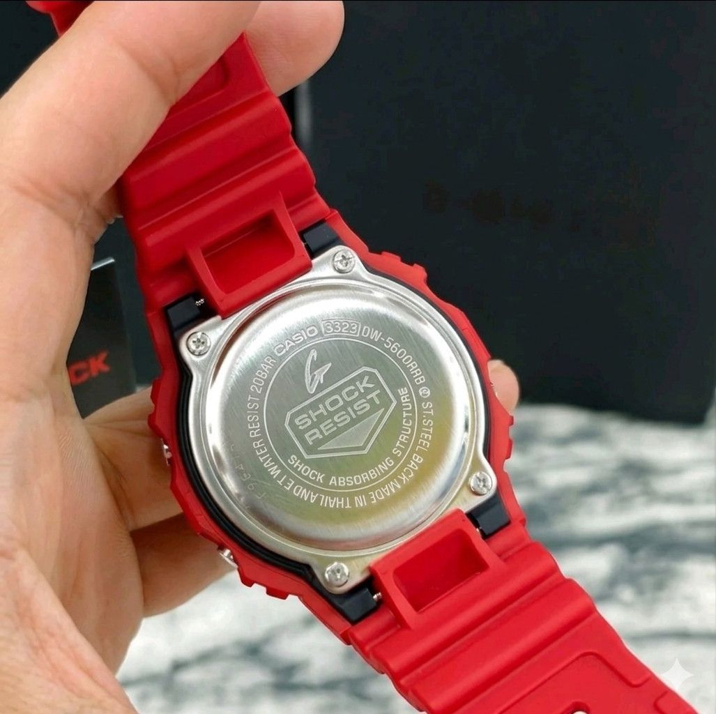 Casio Casio G-Shock DW-5600RRB-4 Iconic Red Digital Watch NEW Size ONE SIZE - 3 Thumbnail