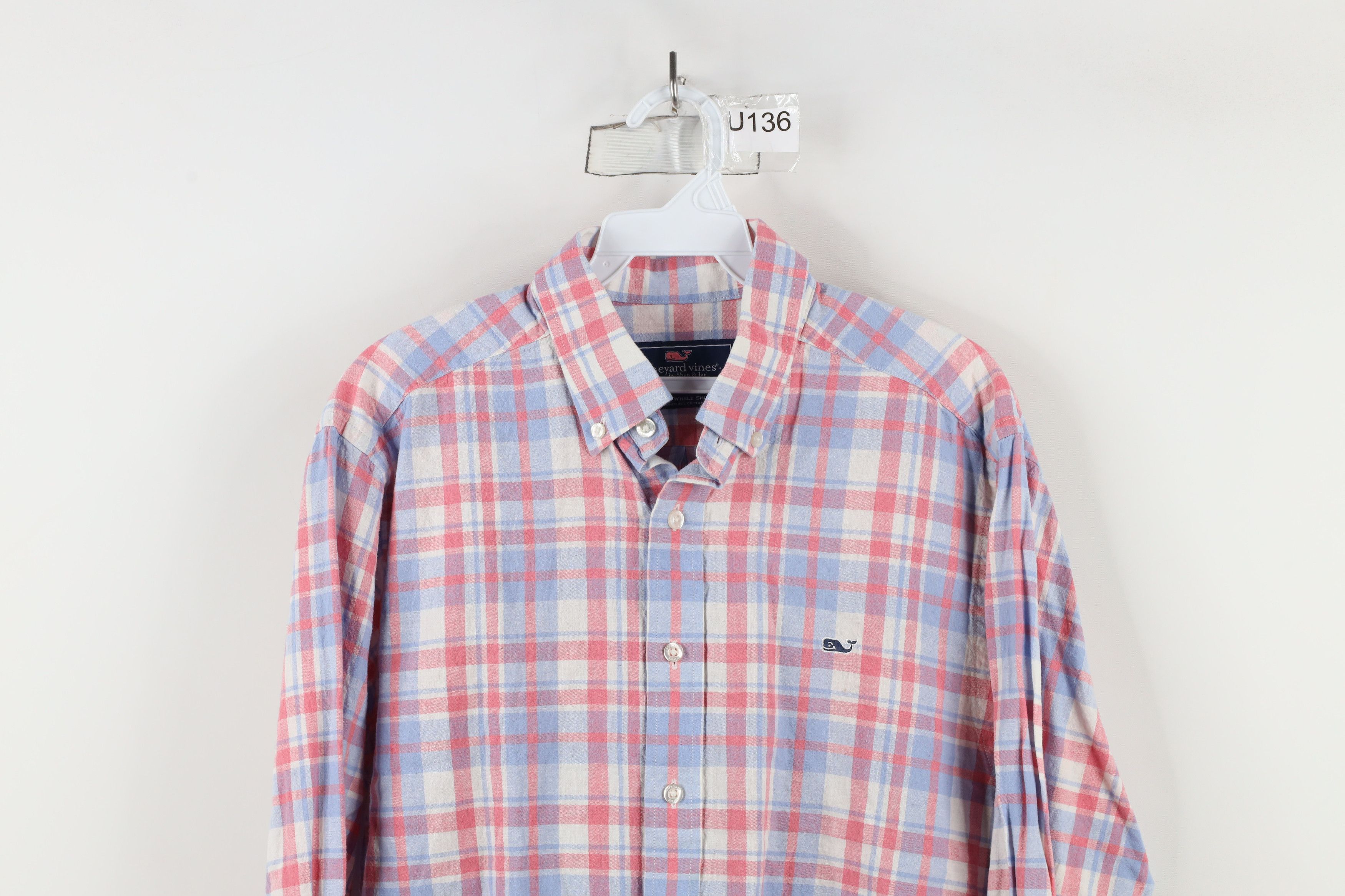 Vineyard Vines × Vintage Vineyard Vines Whale Linen Blend Collared Button Down Shirt Size US M / EU 48-50 / 2 - 2 Thumbnail