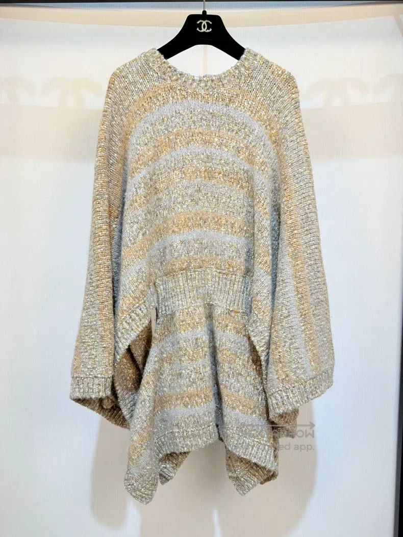 Chanel Chanel 18k Forest Series Gold-plated Knitted Cloak Dress Size XXS / US 00 / IT 34 - 2 Thumbnail