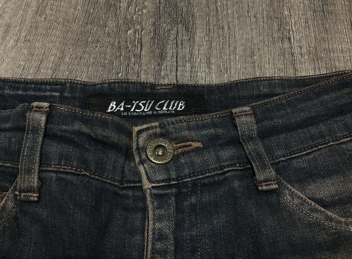 If Six Was Nine × Le Grande Bleu (L.G.B.) VINTAGE BA-TSU CLUB DIV JEANS (Unisex) Size US 30 / EU 46 - 23 Thumbnail