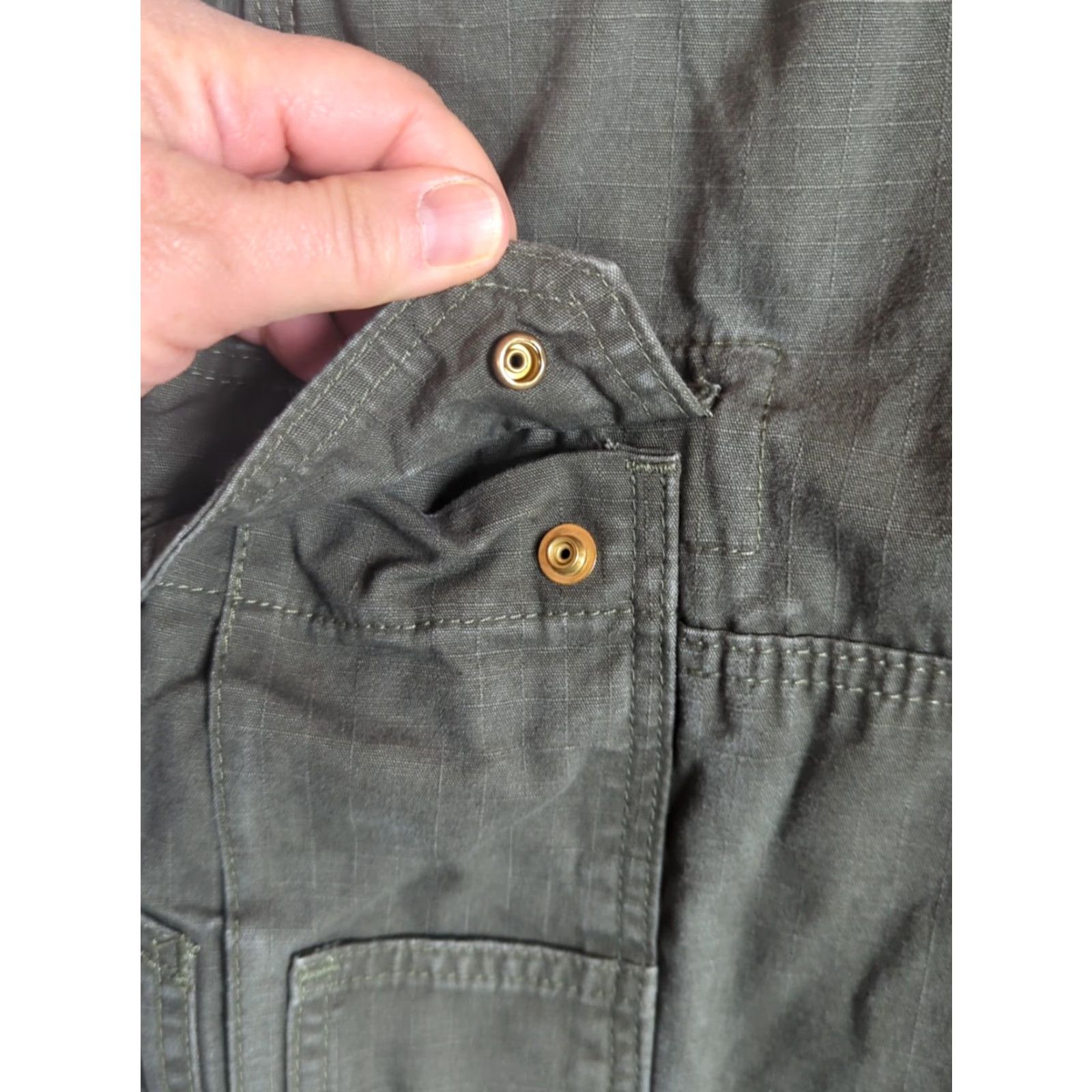 Wrangler Wrangler Riggs Pants Mens 32x30 Moss Green Ripstop Cargo Double Knee Workwear Size US 32 / EU 48 - 6 Thumbnail