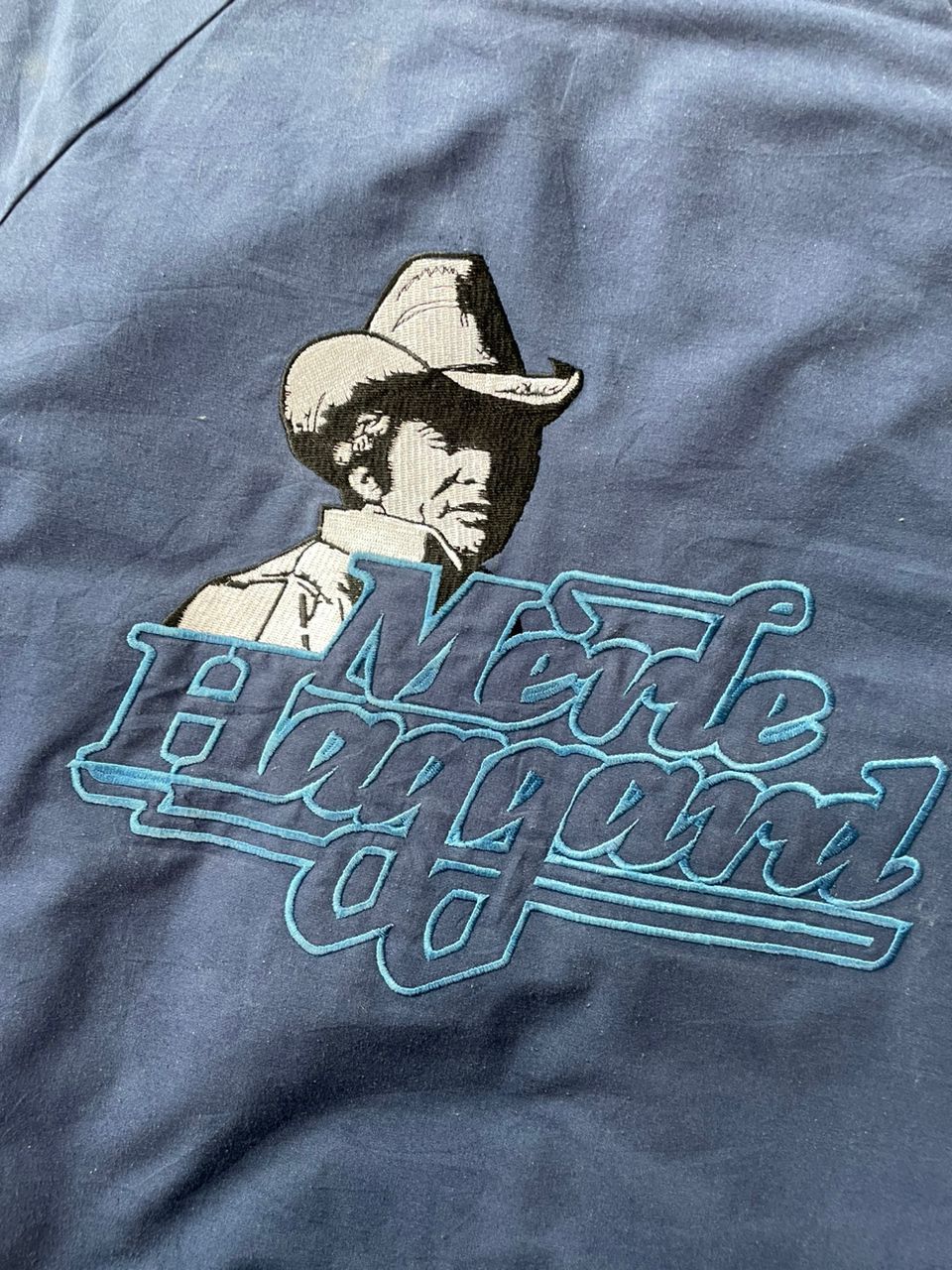 Band Tees × Vintage Vintage Merle Haggard Bomber Jacket Made in USA Size US M / EU 48-50 / 2 - 2 Thumbnail
