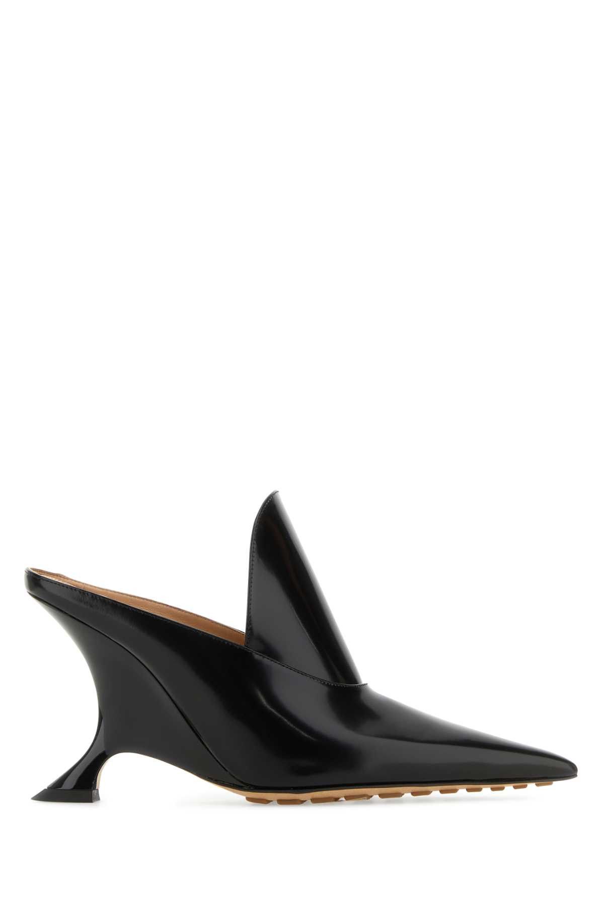 Black Leather Rocket Mules