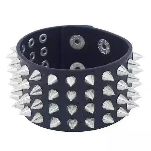 Jewelry × Vintage Spike Strap Bracelet Gothic Demon Soul Horror Jewelry Size ONE SIZE - 4 Thumbnail