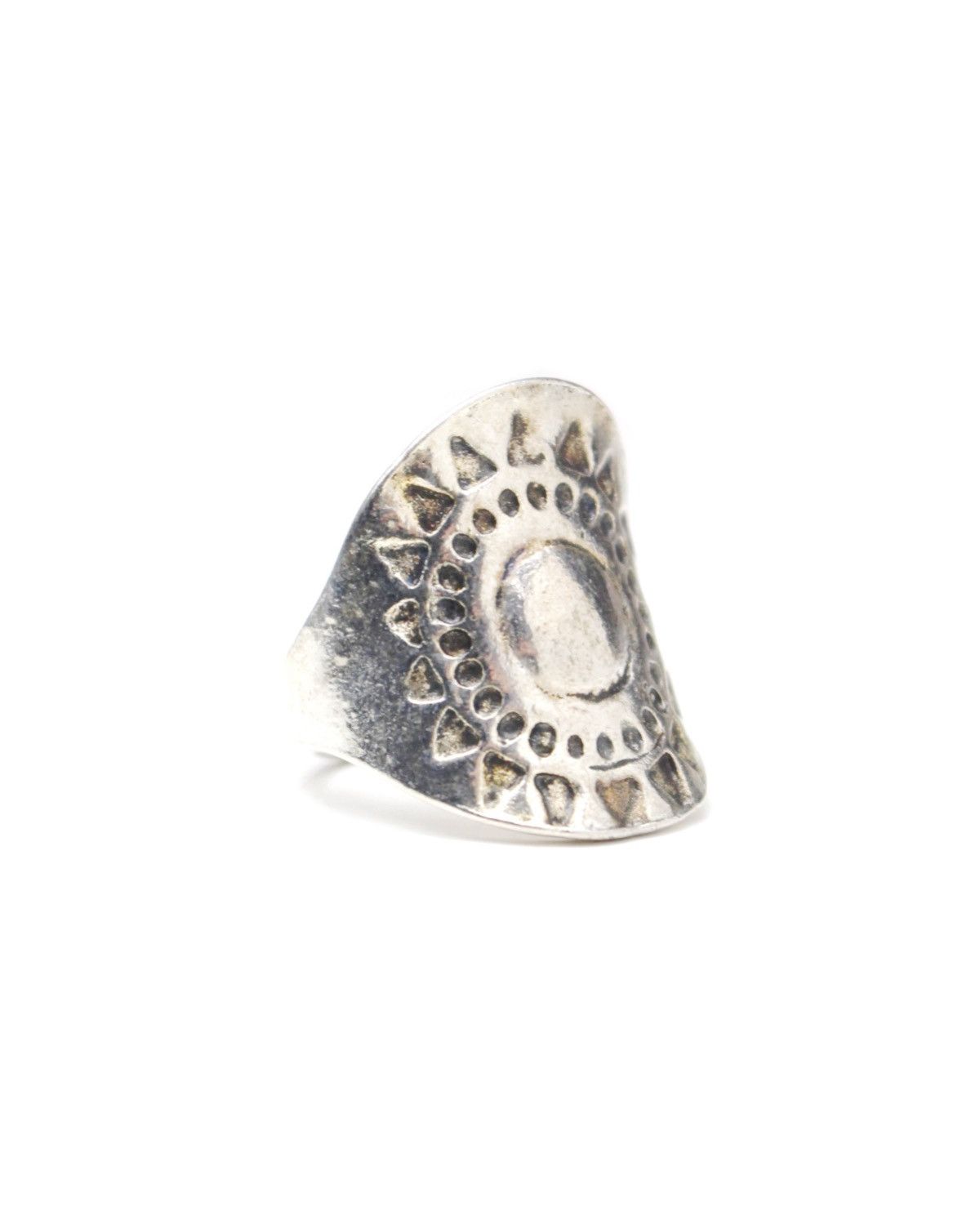 Vintage 2000S JAPANESE MADE SOLAR TOTEM METAL RING Size ONE SIZE - 1 Thumbnail