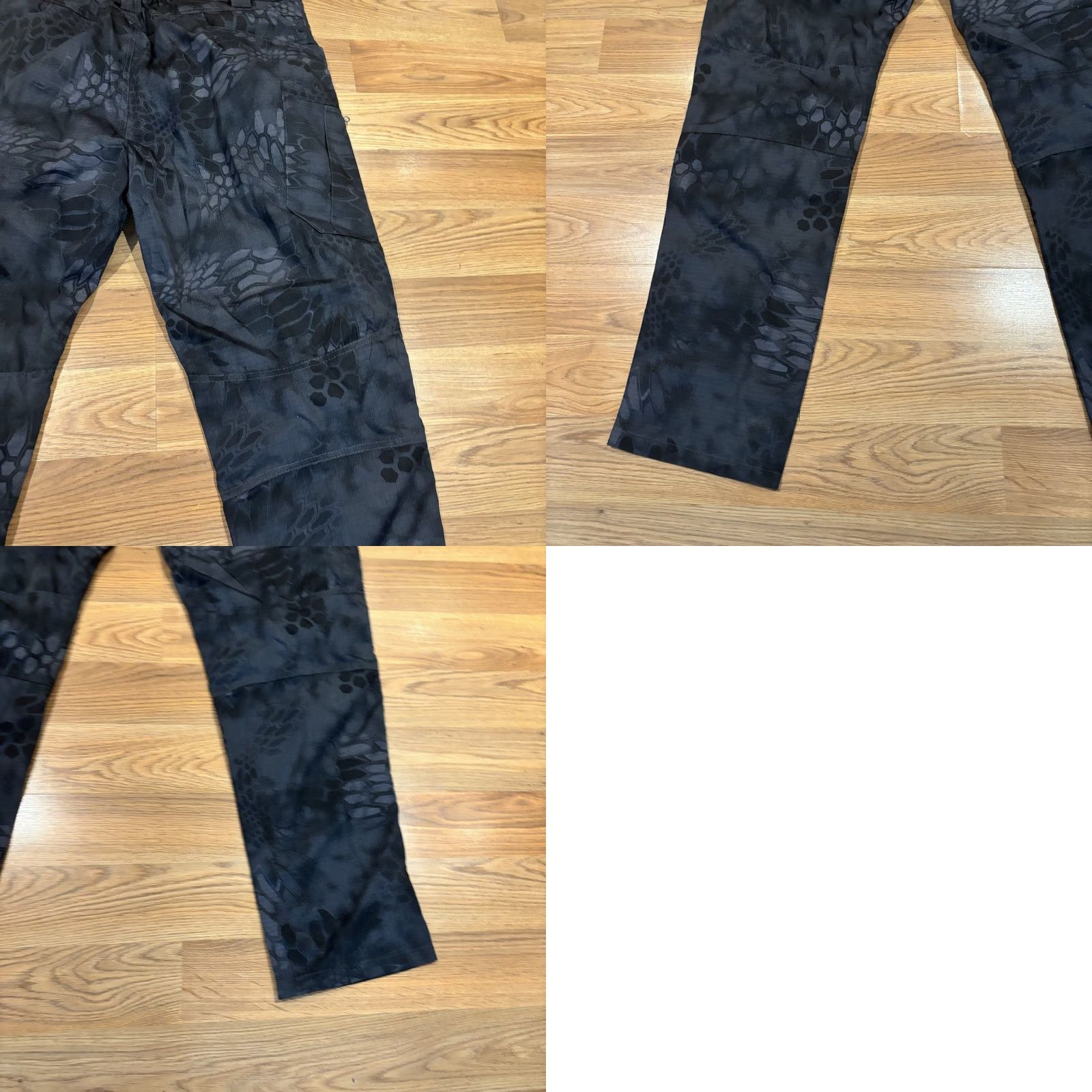 Low Brand W Brand Cargo Tactical Pants Men’s XXXL Dark Gray Pockets Zipper Button Inseam 32in Regular Cargo Pattern Camouflage Army Hip Hop Sports Military Size US 39 - 10 Thumbnail