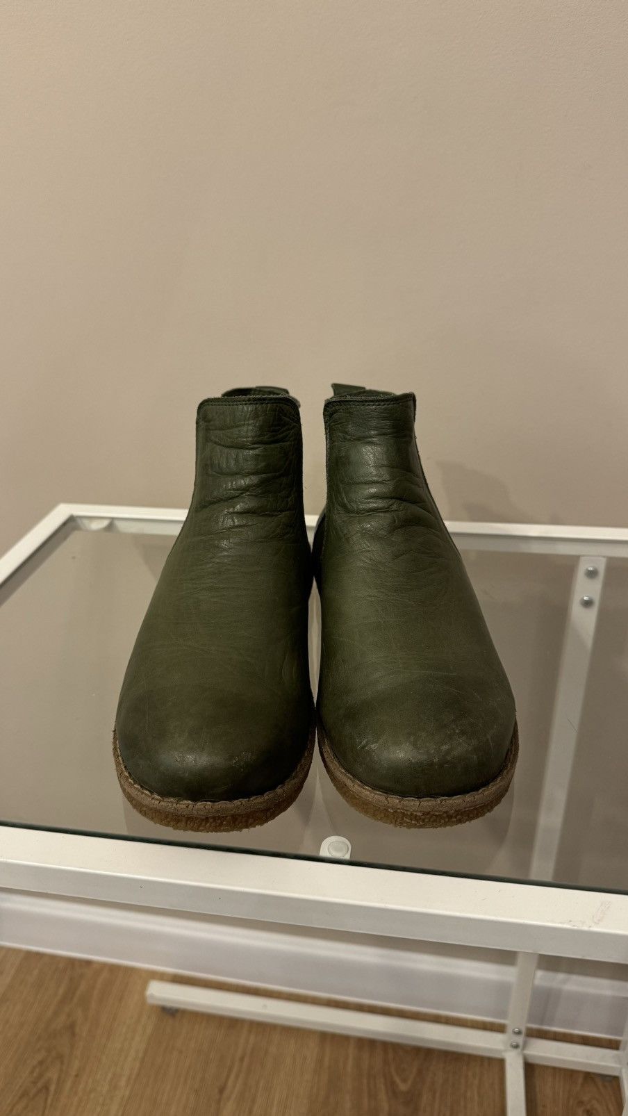 Genuine Leather Andrea Conti shoes green booties boost leather Size US 9 / IT 39 - 2 Thumbnail