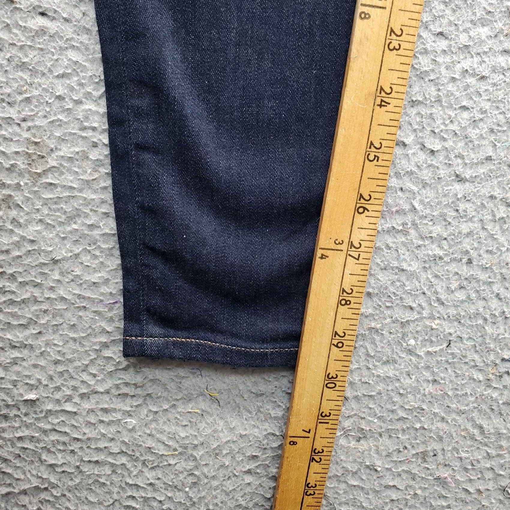 J.Crew J.CREW Skinny Jeans Womens 26 Blue Denim Slim Fit Dark Wash Five-Pocket Design Regular Size 26 Womens Metallic Button Detail Size 26" / US 2 / IT 38 - 3 Thumbnail