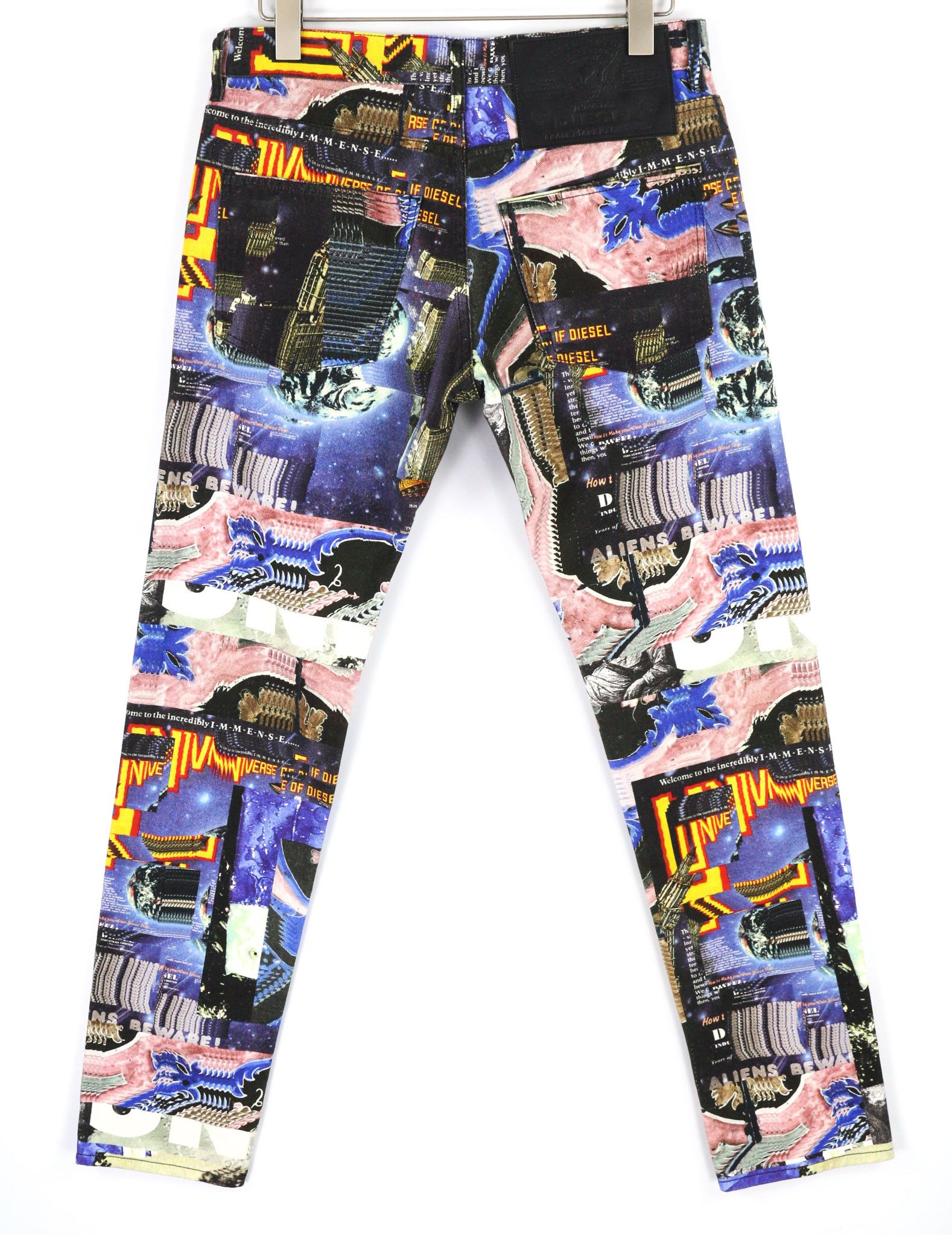 Diesel D-KRAS 009VB W32/L32 Slim Patterned Denim 40446 Size US 32 / EU 48 - 4 Thumbnail