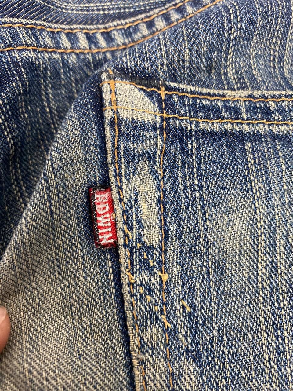 Edwin vintage edwin xv distressed reworked denim nice design Size US 35 - 5 Thumbnail