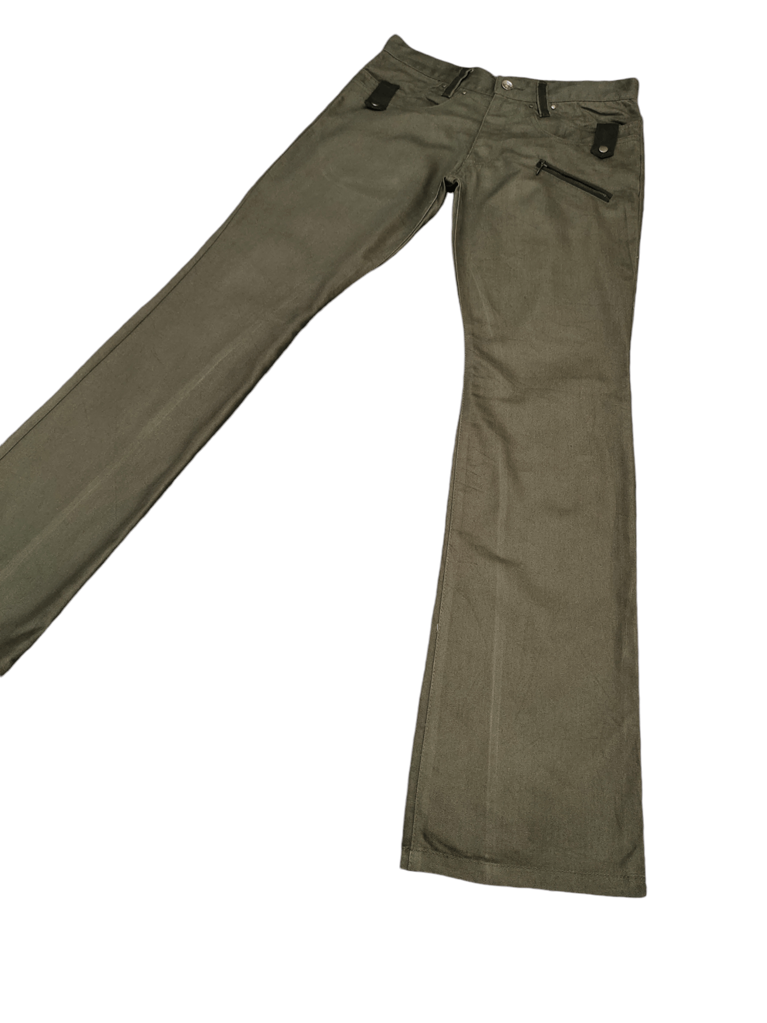 semanticdesign Flare Pants Semantic Design Buckle Back Trouser Bootcut Y2k Size US 31 - 1 Thumbnail