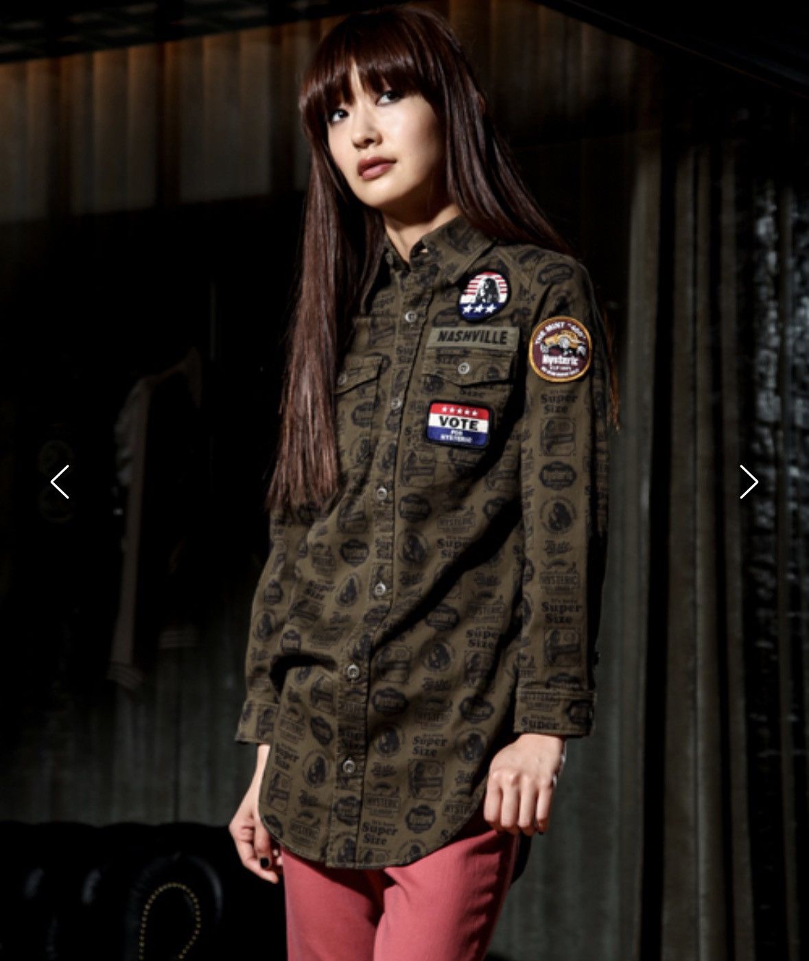 Hysteric Glamour HYSTERIC GLAMOUR ALL OVER PRINT PATCH LOGO L/S Size ONE SIZE - 1 Thumbnail