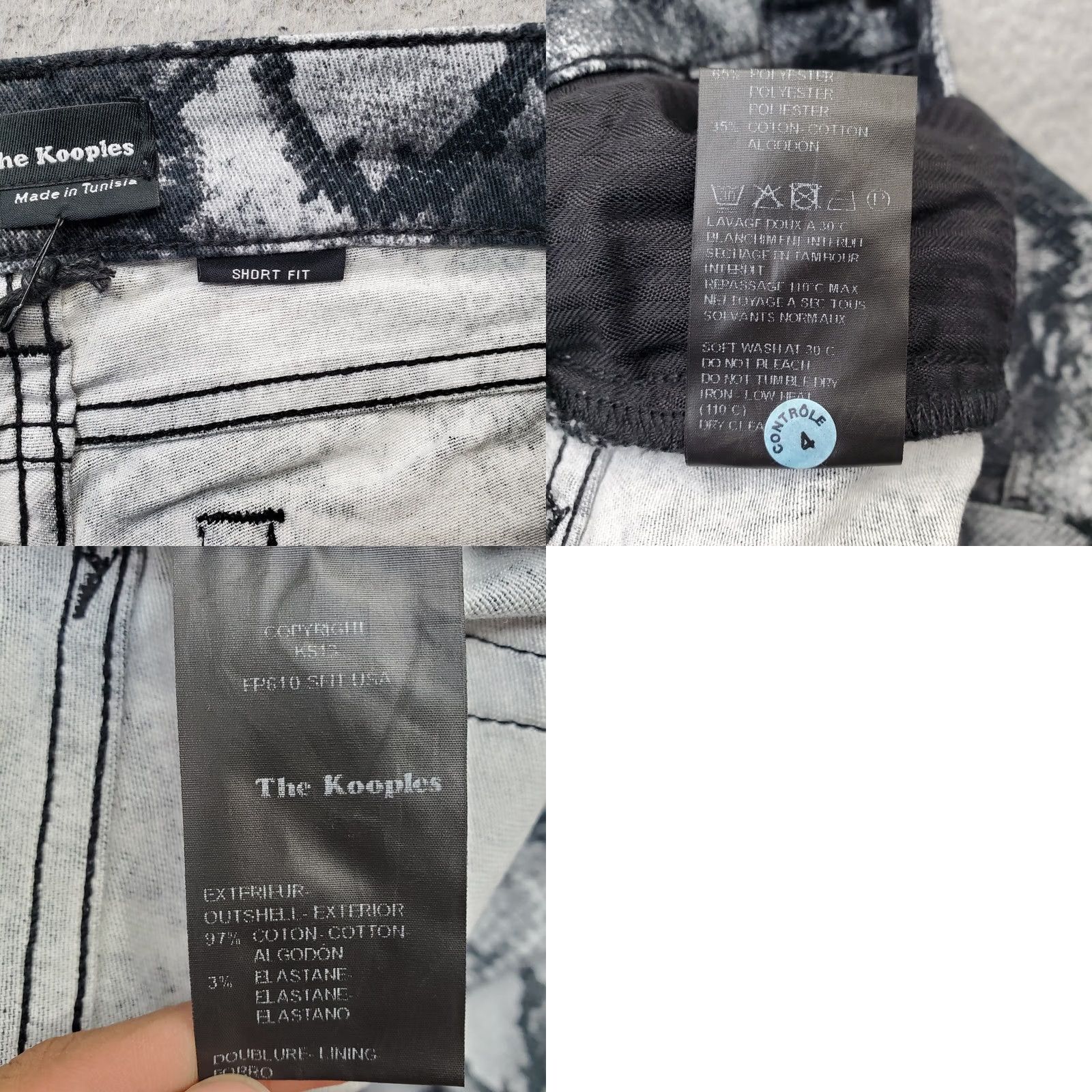 The Kooples The Kooples Chino Pants Womens Size 24 Multicolor Snake Print Flat Front Chino Pants Skinny Size 42" / US 20 - 8 Thumbnail