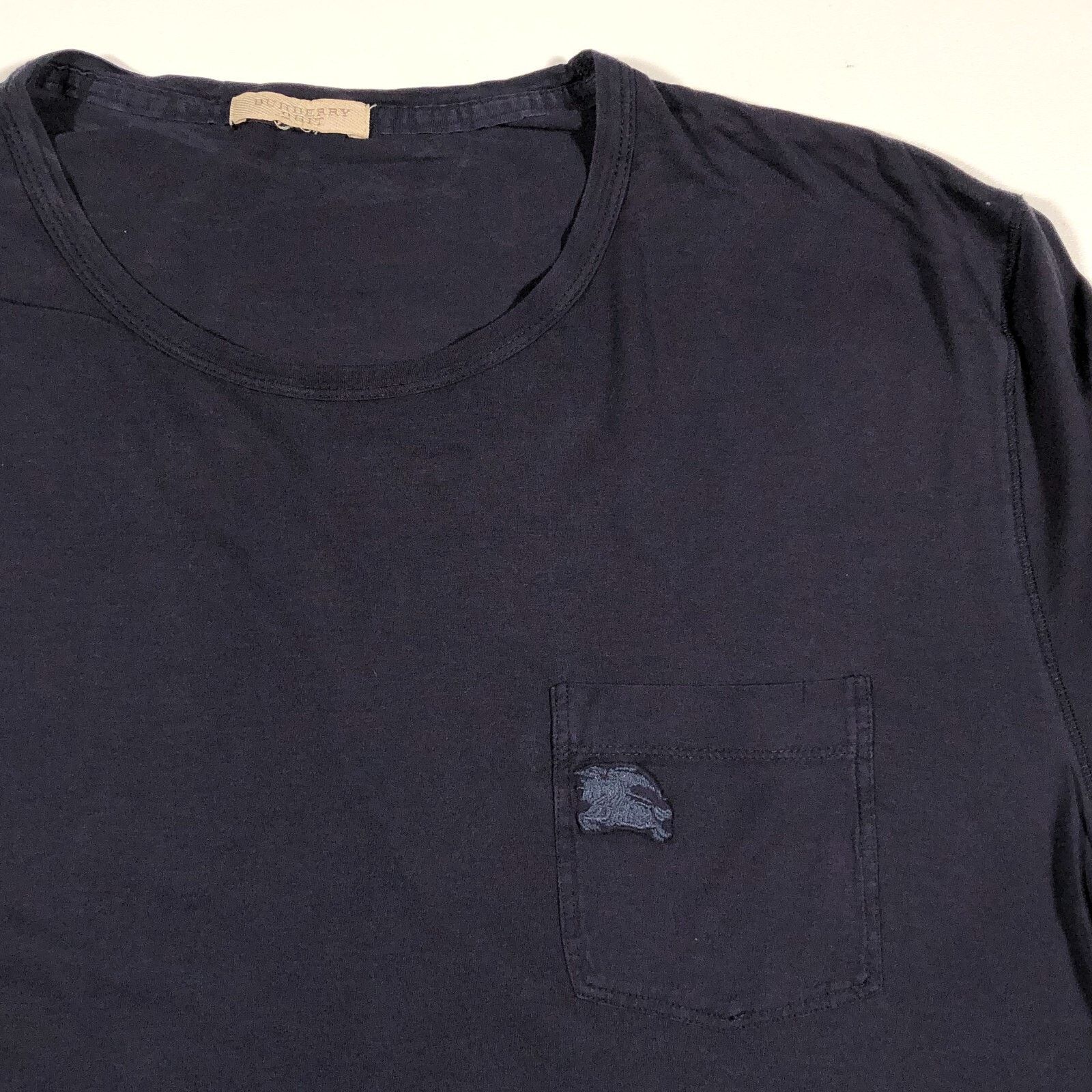 Burberry Burberry Brit Crew Neck Short Sleeve Navy Pocket Tee Large Size US L / EU 52-54 / 3 - 2 Thumbnail