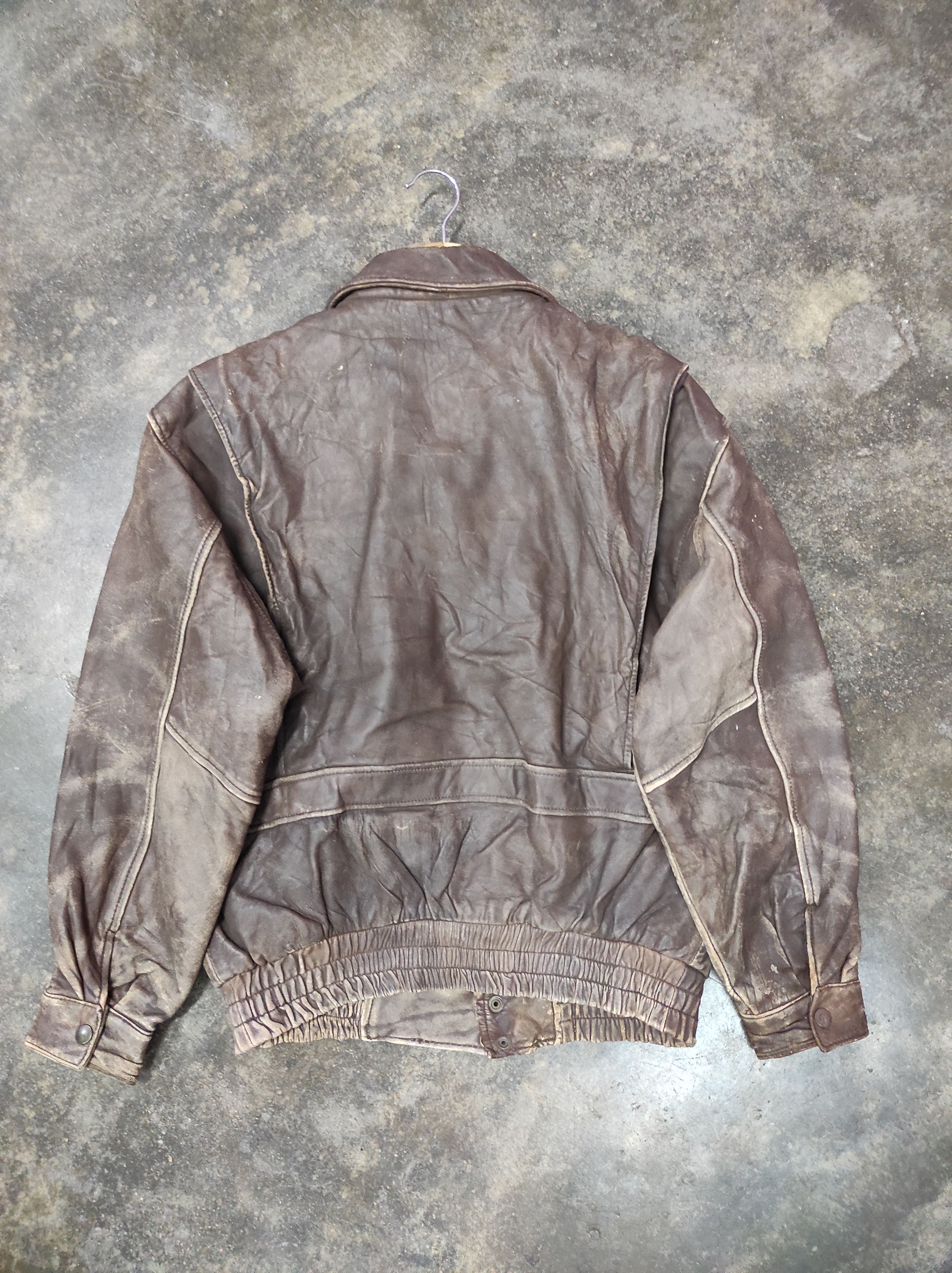 Genuine Leather × Japanese Brand NEXT STAGE LEATHER CRAFT LEATHER BOMBER JACKET Size US M / EU 48-50 / 2 - 5 Thumbnail