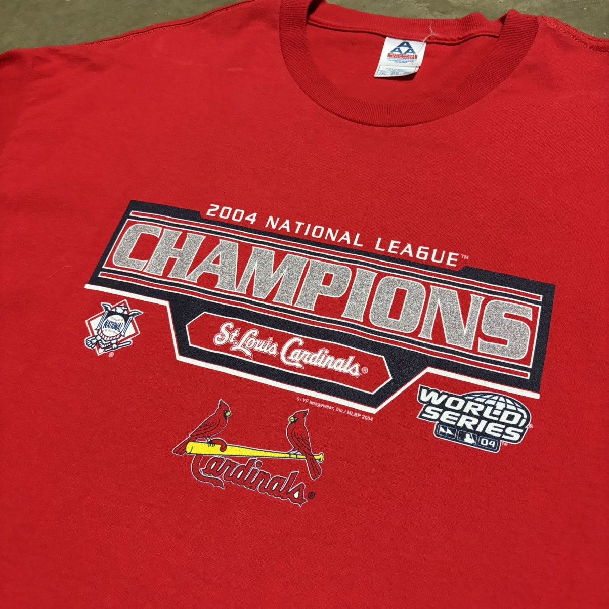 MLB Vintage St Louis Cardinals 2004 Championship T shirt MLB Size US XXL / EU 58 / 5 - 4 Thumbnail