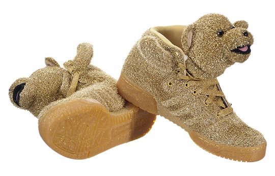 Adidas × Jeremy Scott ADIDAS JEREMY SCOTT sneakers, BEAR, Tinsel Gold shoes G96188 Size US 9 / EU 42 - 16 Thumbnail