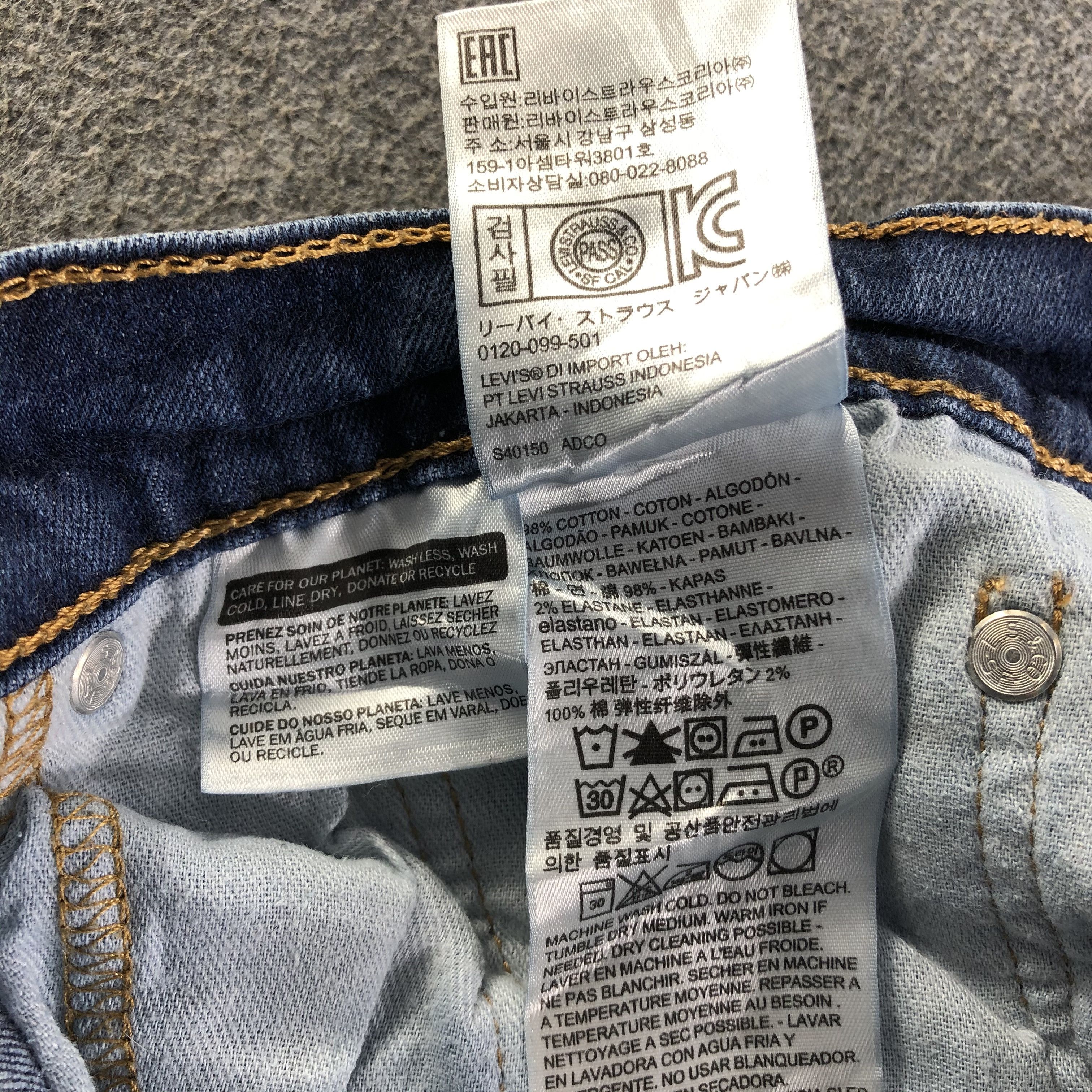 Levi's Vintage Blue Wash Levis 514 Jeans-J4112 Size US 31 - 10 Thumbnail