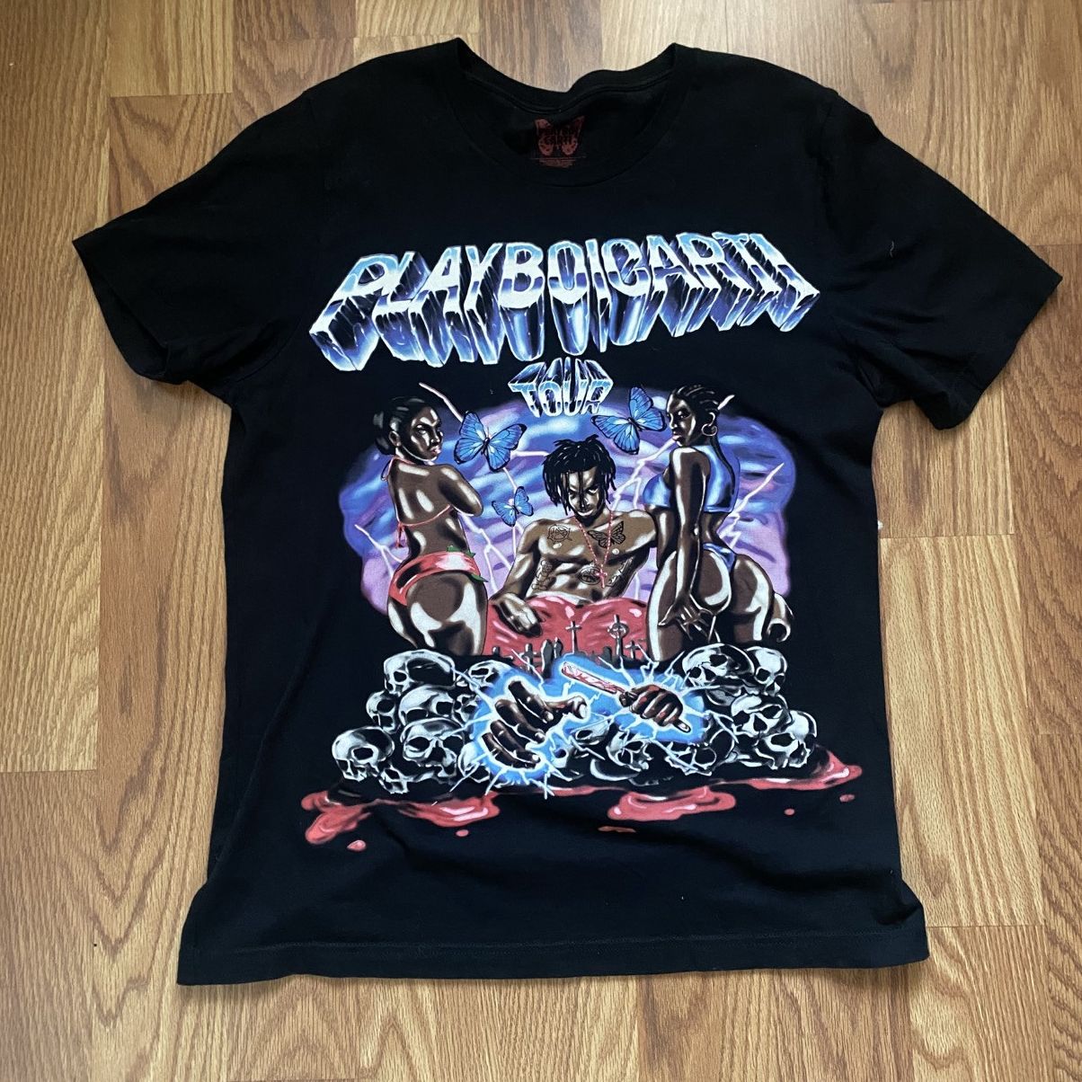 Playboi Carti playboi carti 2017 concert tour tee Size US L / EU 52-54 / 3 - 1 Thumbnail