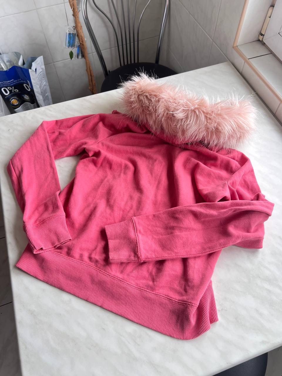 Hollister Y2K Hollister 2000s Full Faux Fuzzy Fur Hoodie Lgb Style VTG Size M / US 6-8 / IT 42-44 - 8 Thumbnail