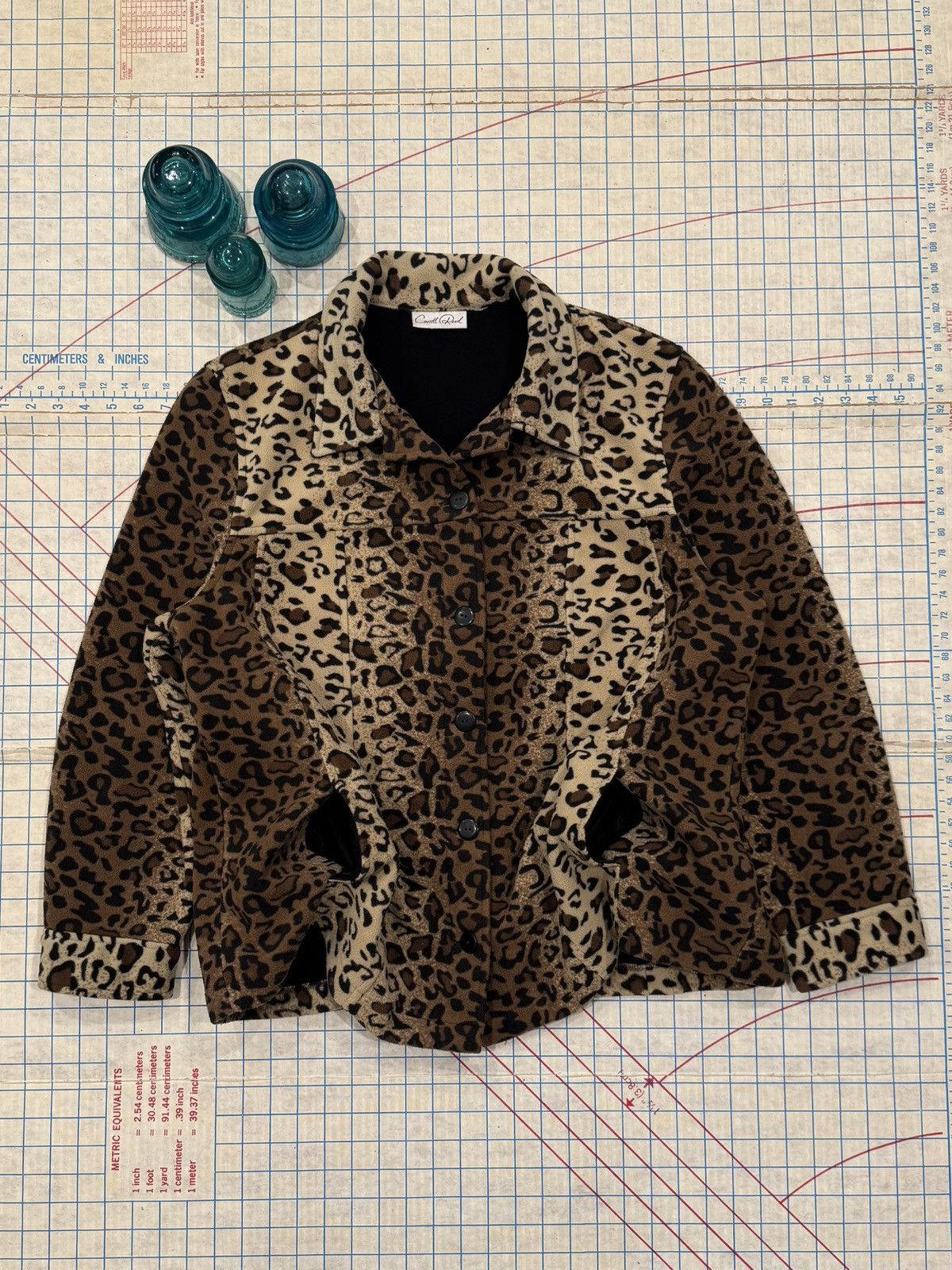 Vintage Vintage Carroll Reed Leopard Print Fleece Jacket Fits W - XL Size XL / US 12-14 / IT 48-50 - 4 Thumbnail