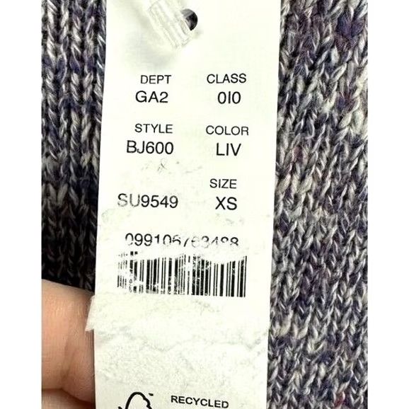 J.Crew J. Crew Purple Knit Sweater XS Long Sleeve Pullover Casual Size XS / US 0-2 / IT 36-38 - 5 Thumbnail