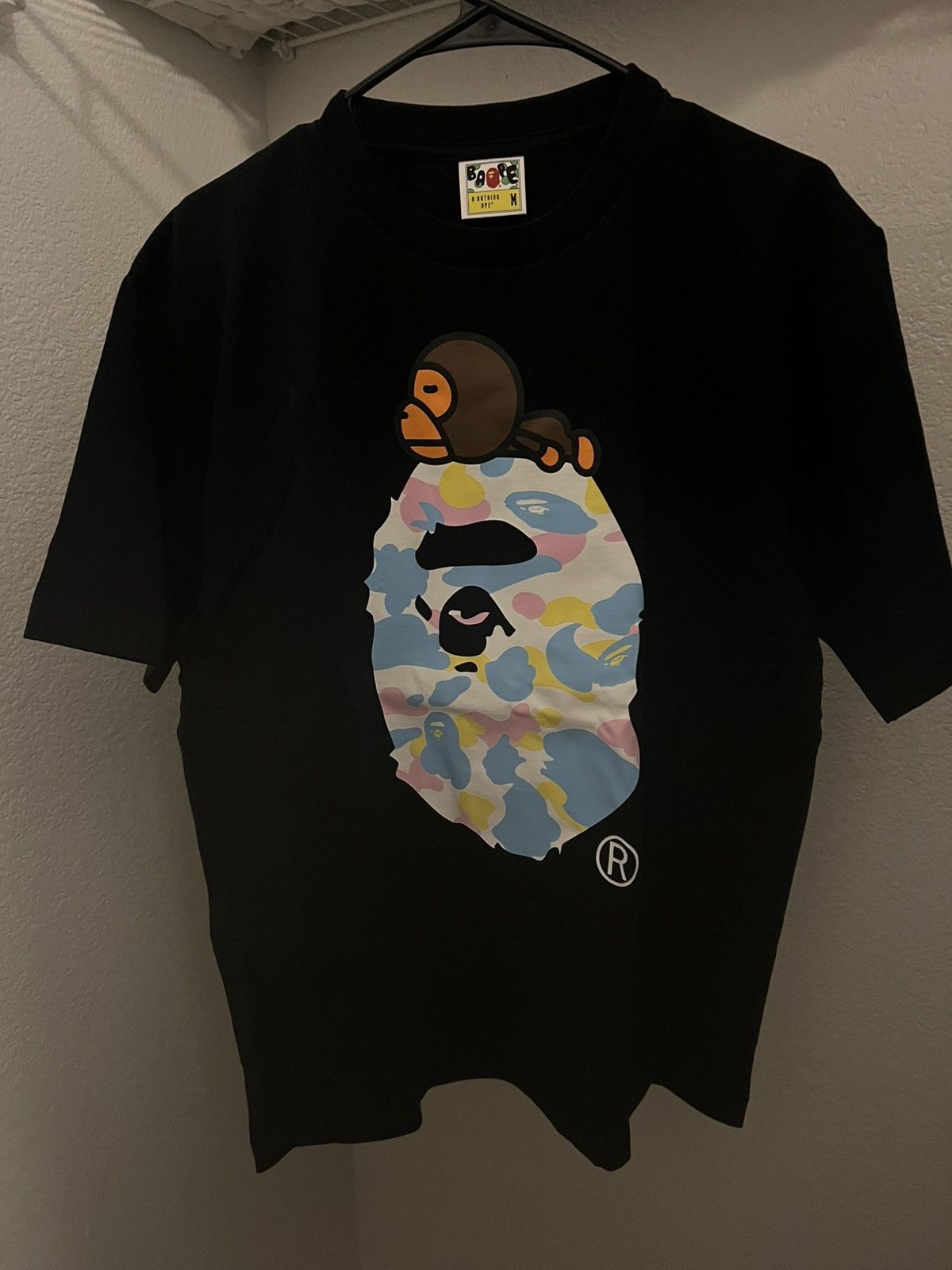 Bape Mutli Camo Milo on Ape Tee Size US M / EU 48-50 / 2 - 2 Thumbnail