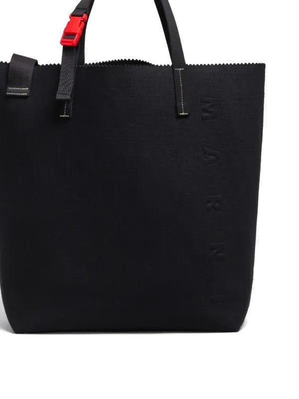 Marni Marni embossed-logo tote bag Size ONE SIZE - 6 Thumbnail