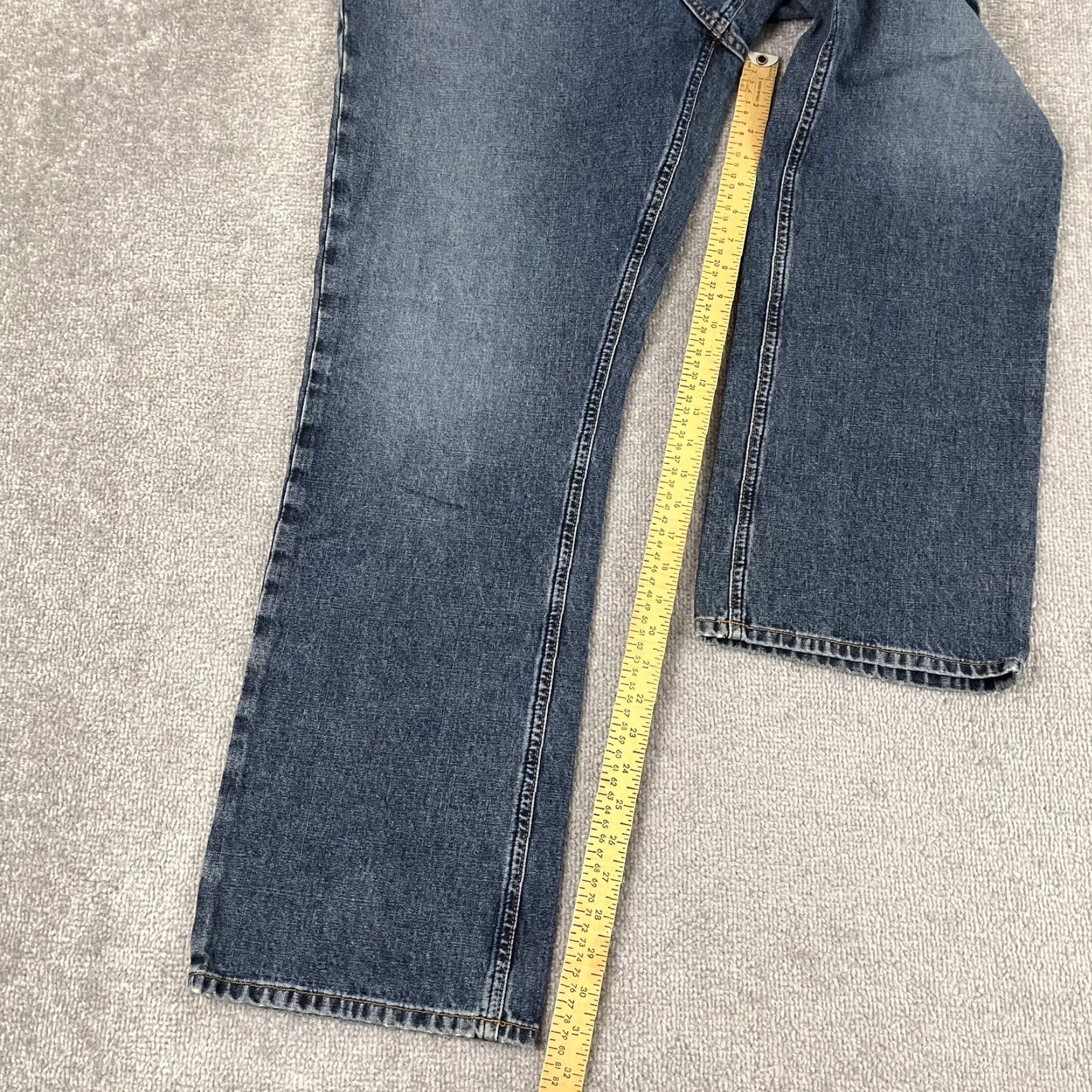 Quiksilver VINTAGE Quiksilver Jeans Mens 34x32 Wide Leg Denim Retro Y2K Skater, 90s, Classic, Blue Size US 34 / EU 50 - 6 Thumbnail
