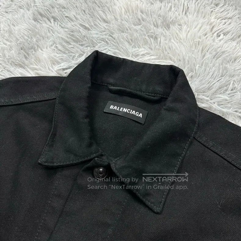 Balenciaga Balenciaga GW Denim Jacket - Black Size US S / EU 44-46 / 1 - 3 Thumbnail