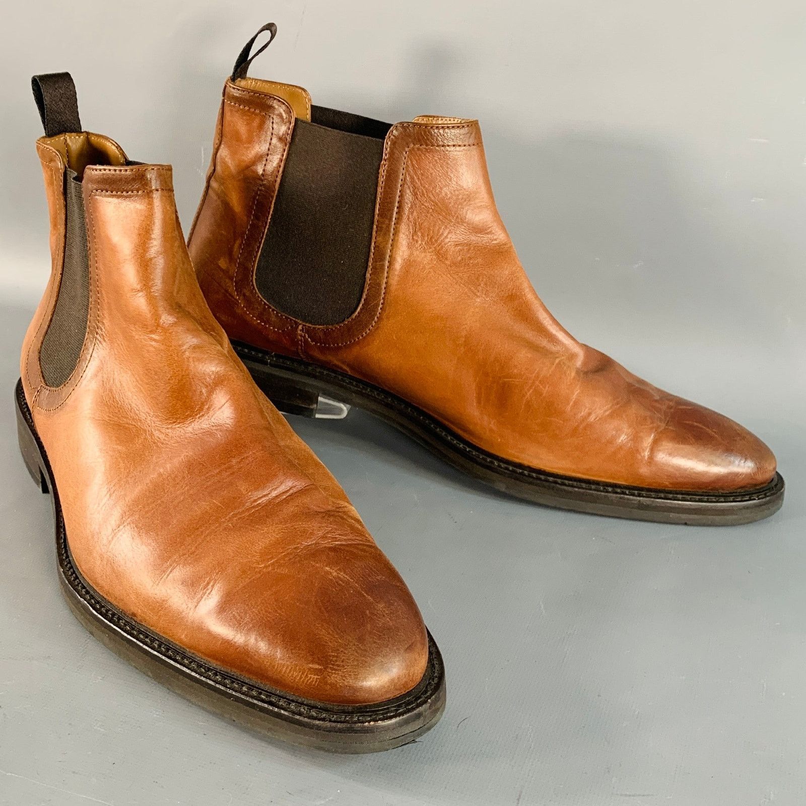 Antonio Maurizi ANTONIO MAURIZI Size 13 Brown Leather Ankle Chelsea Boots Size US 13 / EU 46 - 1 Thumbnail