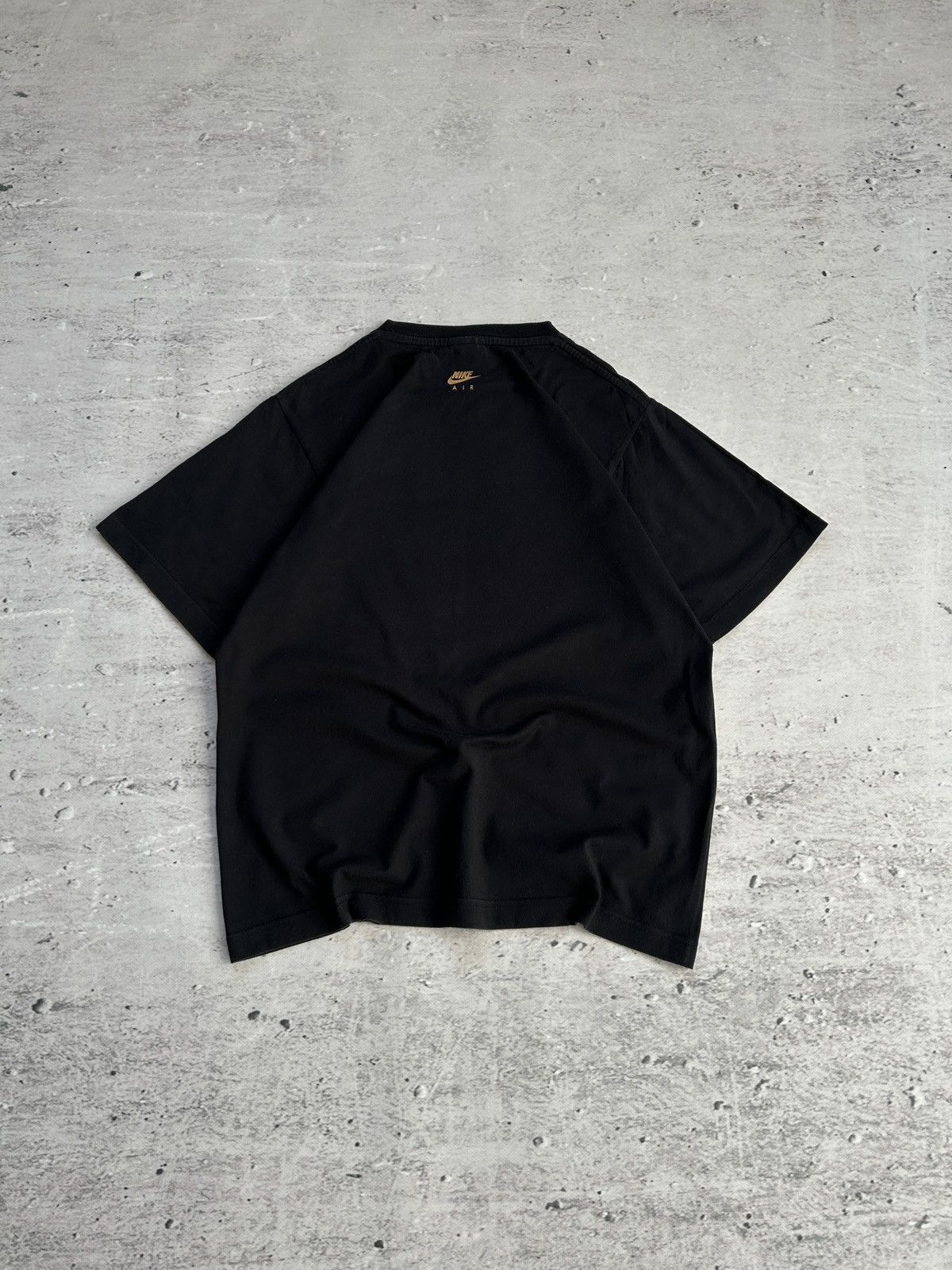 Nike × Vintage Vintage Nike Air Big Logo Black T-shirt 00s Size US S / EU 44-46 / 1 - 9 Thumbnail