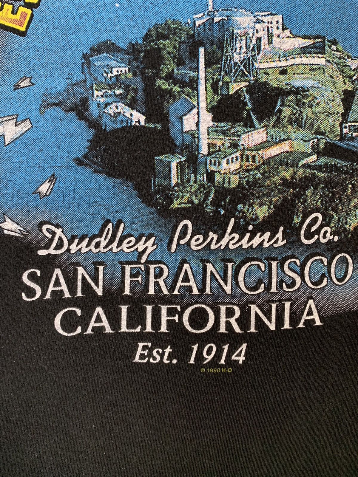 Vintage Vintage Harley Davidson Escape From Alcatraz T-shirt Size US XL / EU 56 / 4 - 24 Thumbnail