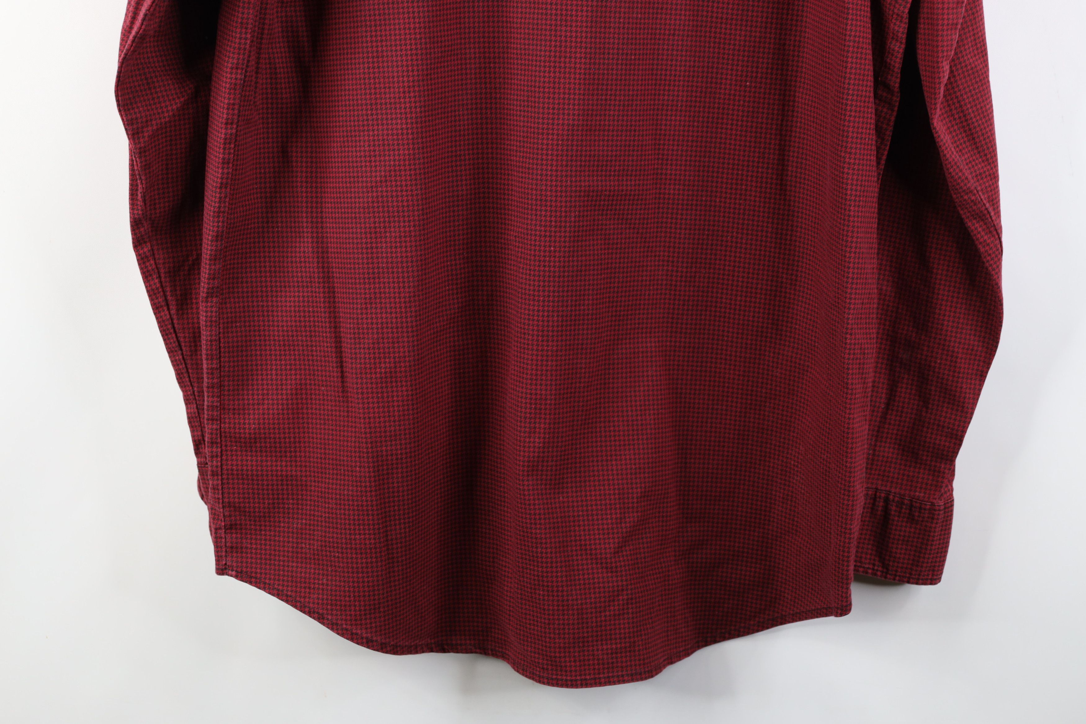 Vintage Vintage 90s Streetwear Houndstooth Collared Button Shirt Size US M / EU 48-50 / 2 - 14 Thumbnail
