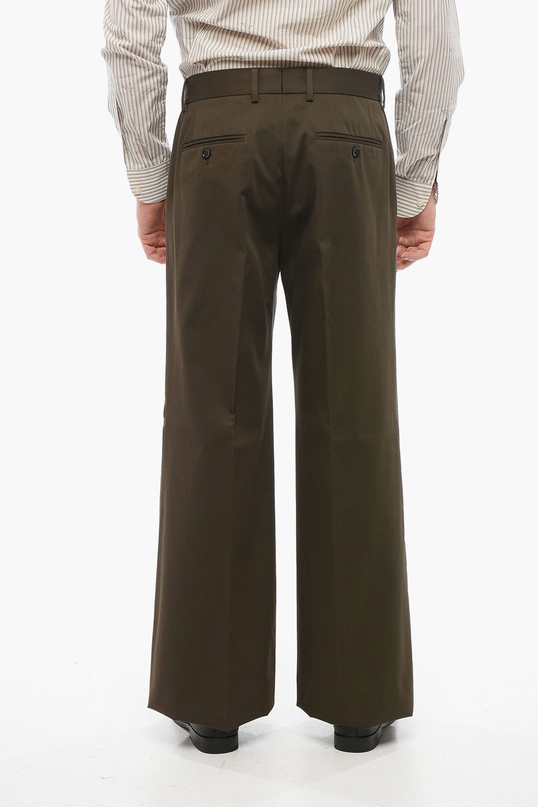 Dolce & Gabbana og1mm0825 Cotton Wide Leg Chinos Pant in Brown Size US 34 / EU 50 - 2 Thumbnail