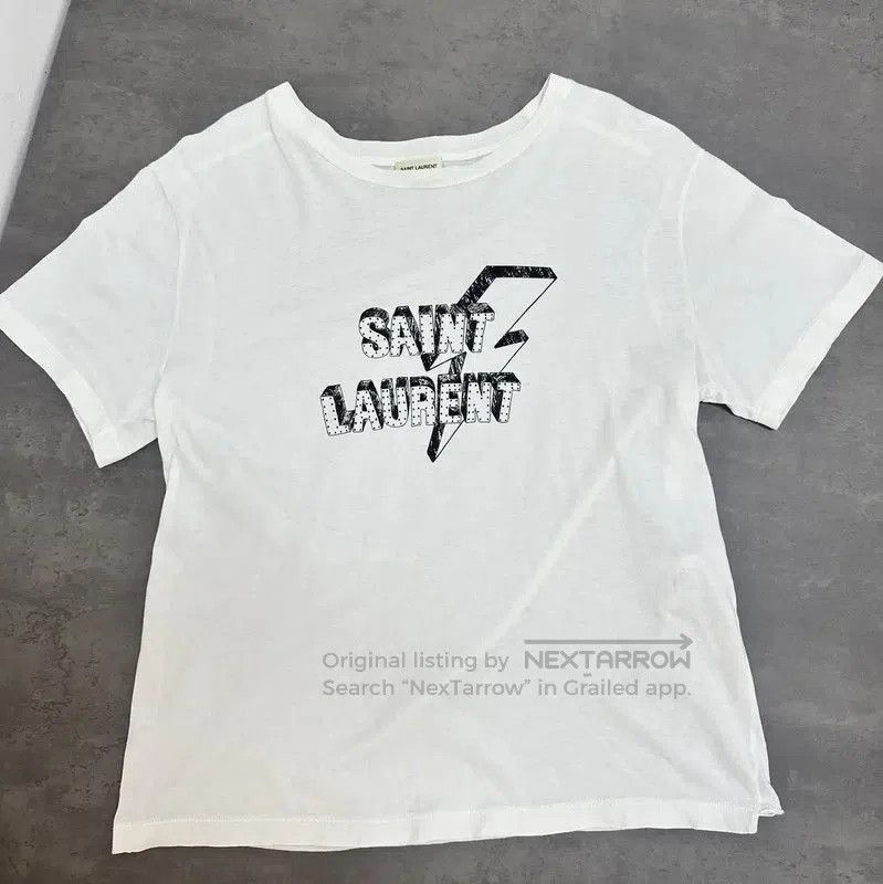 Yves Saint Laurent Saint Laurent Summer White Cotton T-Shirt . Size M / US 6-8 / IT 42-44 - 1 Thumbnail