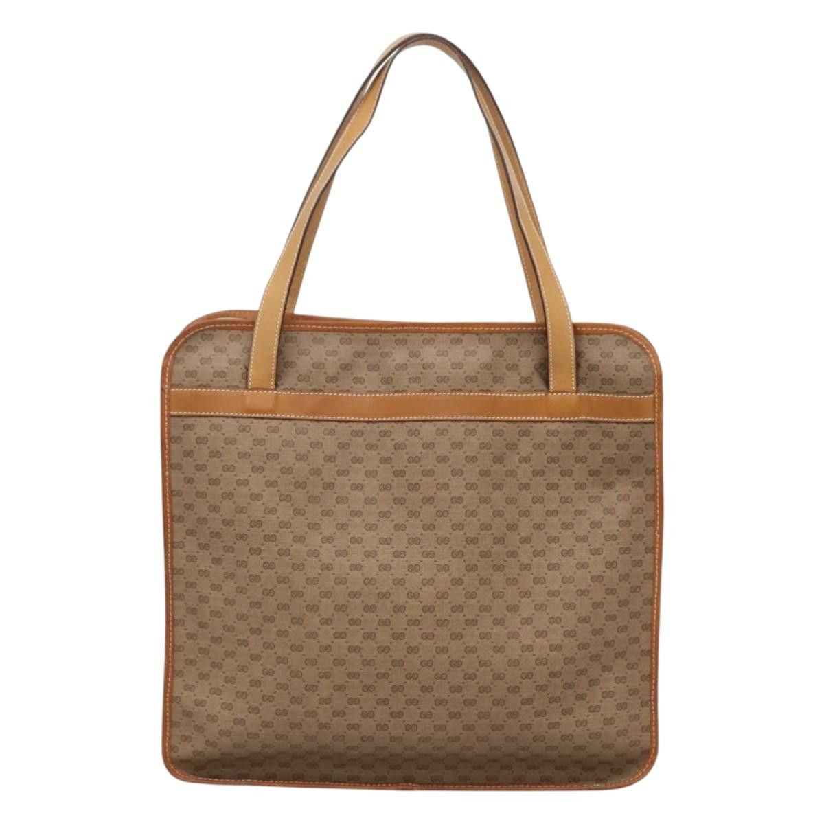Gucci GUCCI Micro GG Supreme Tote Bag Pvc Beige Size ONE SIZE - 3 Thumbnail