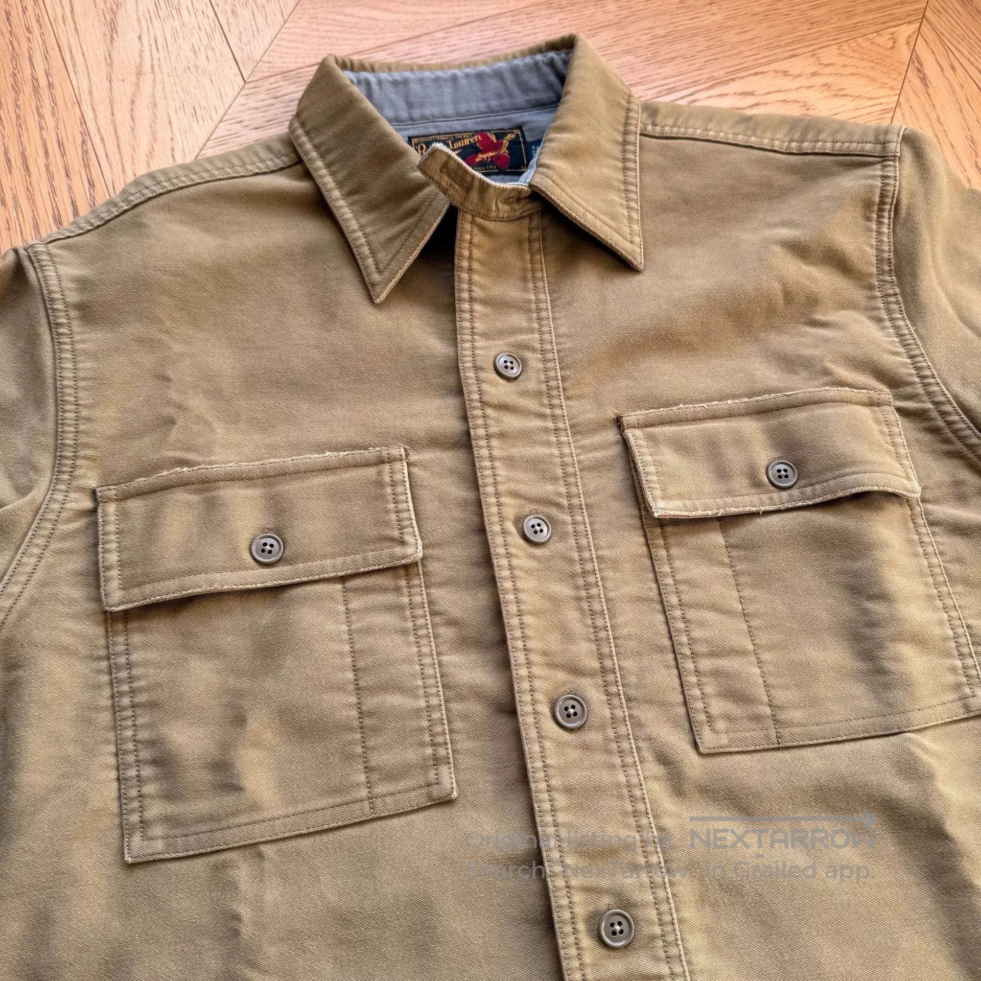 RLX Ralph Lauren Vintage Outdoor Moleskin Shirt Jacket. Size US M / EU 48-50 / 2 - 2 Thumbnail