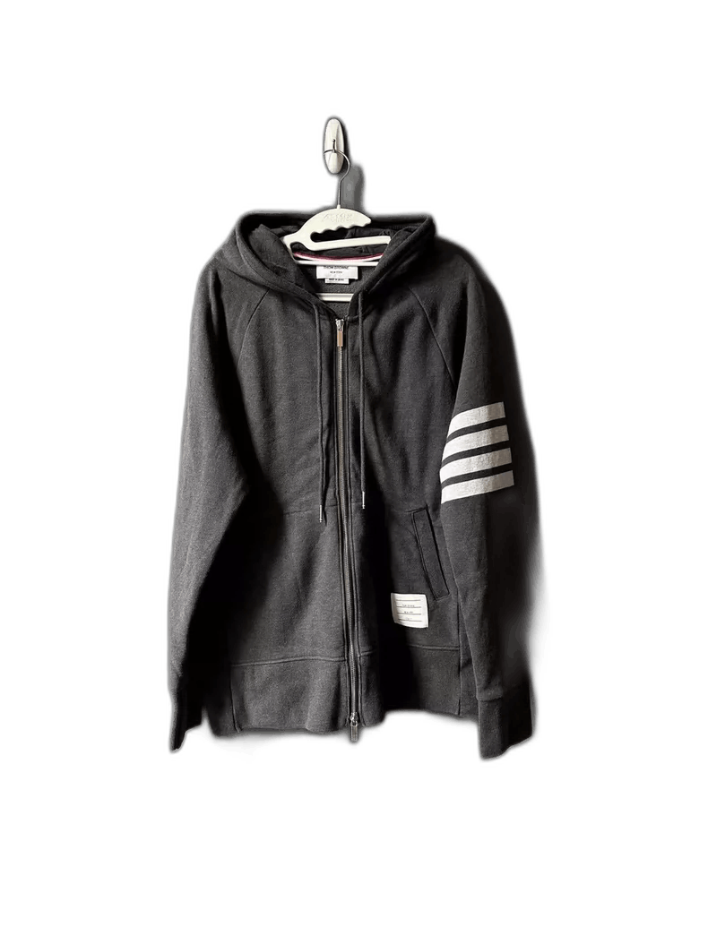Thom Browne Thom Browne Black Knit Zip Jacket Size US L / EU 52-54 / 3 - 1 Thumbnail