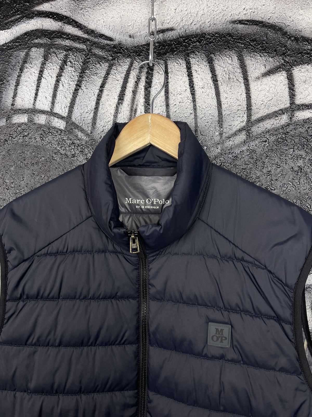 Marc O'Polo Marc O’ Polo Quilted Dark Blue Vest Recycled Fabric Men’s L Size US L / EU 52-54 / 3 - 3 Thumbnail