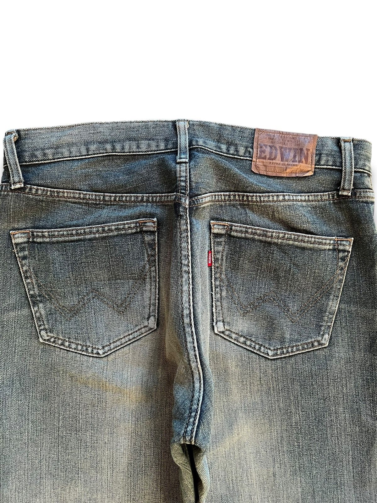 Edwin Vintage Japanese Edwin Faded Wash Distressed Loose Jeans Size US 32 / EU 48 - 8 Thumbnail
