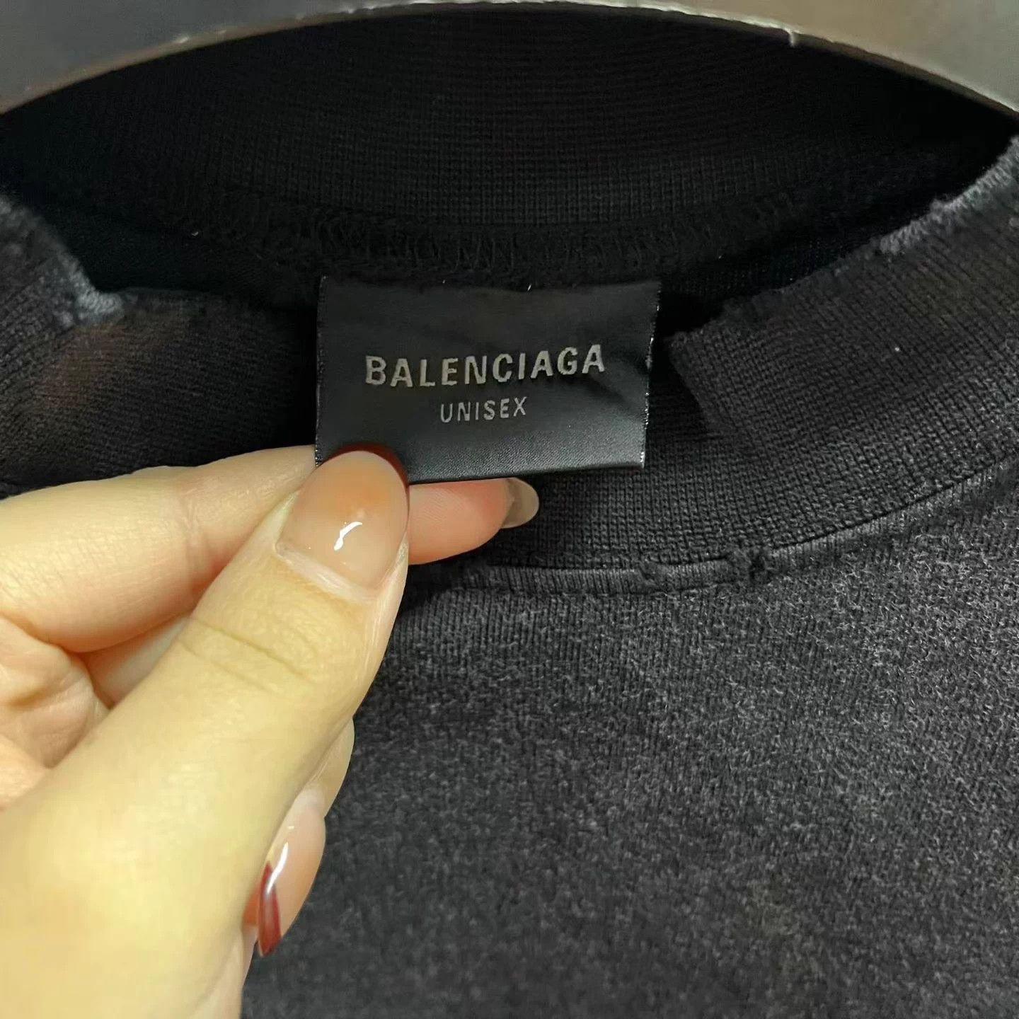 Balenciaga Balenciaga Black Print Crewneck Short-Sleeve T-Shirt Size US S / EU 44-46 / 1 - 5 Thumbnail