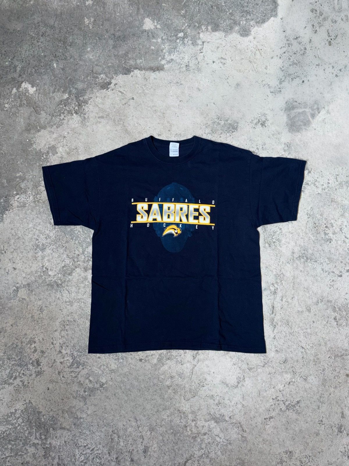 Gildan 2008 GILDAN Buffalo Sabres Hockey Blue Tshirt Size US XL / EU 56 / 4 - 1 Thumbnail