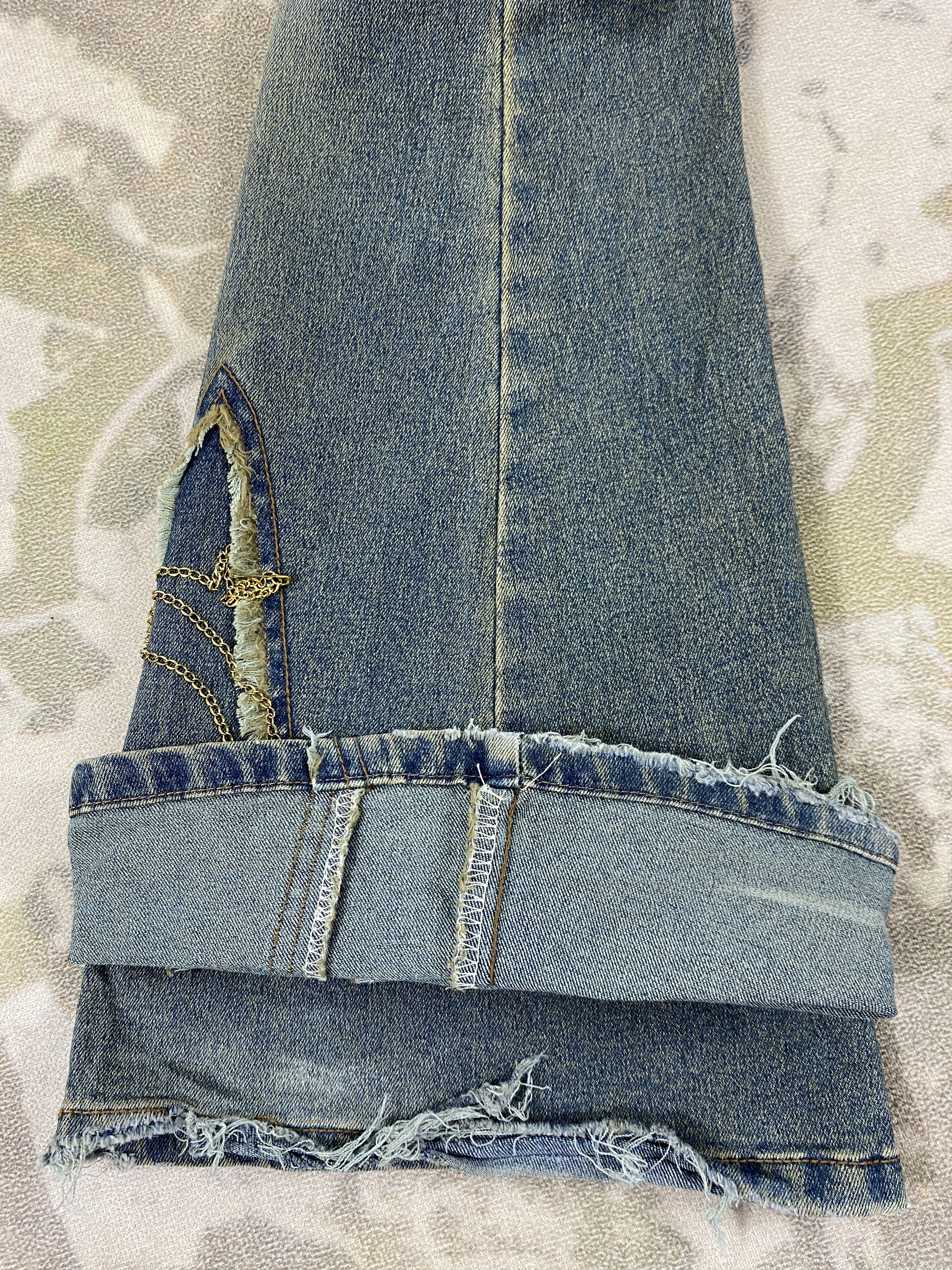 Japanese Brand Japanese Brand Distressed Blue Jeans 28x33 Denim- JN3839 Size 28" / US 6 / IT 42 - 13 Thumbnail